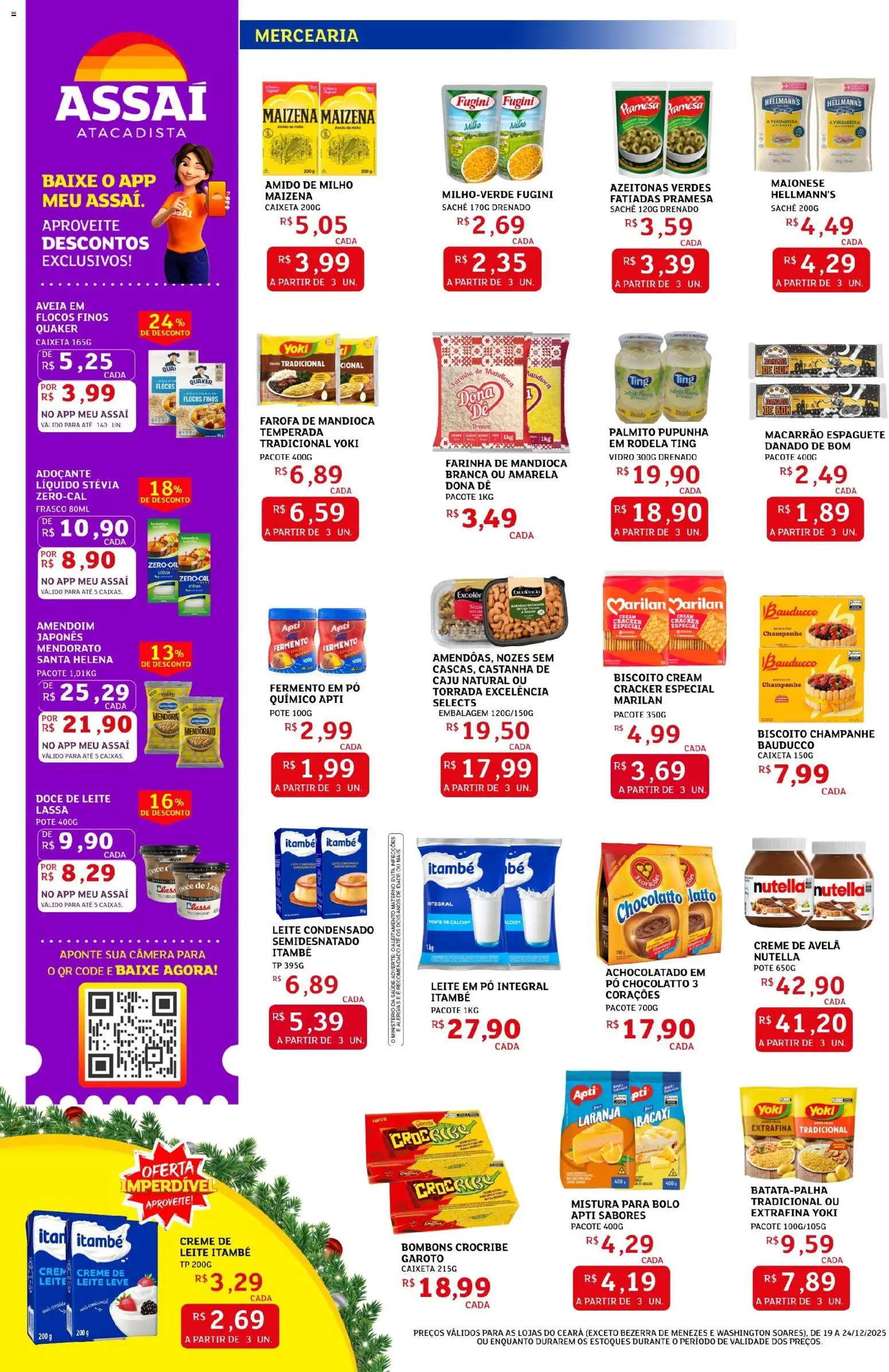 Assaí Atacadista Folheto - válido de 19.12.2025 | Página: 2 | Produtos: Pupunha, Bolo, Farofa, Leite condensado