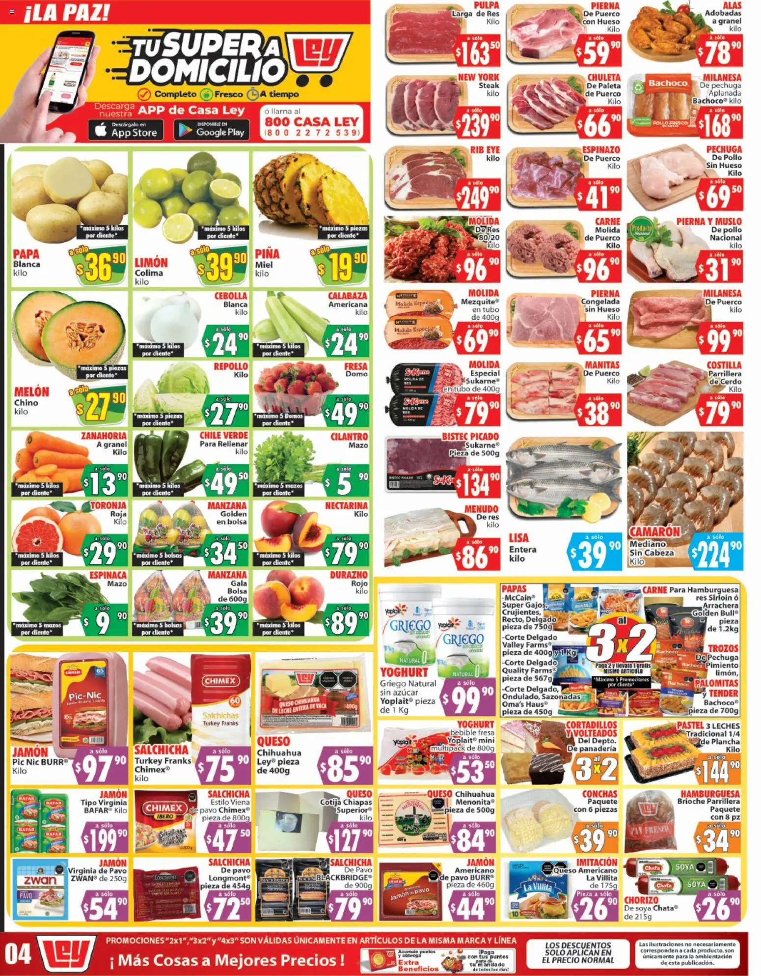 Nuevas ofertas de Casa Ley válidas en toda la República Mexicana desde el 12.02.2026. ¡Encuentra las mejores ofertas en Casa Ley folleto Autoservicio! | Página: 2 | Productos: Cebolla, Durazno, Salchicha, Bolsa