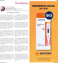 Vista previa de Farmacias Similares - Catálogo, nuevo folleto de la tienda, válido en México a partir del 01.10.2025 | Página: 23 | Productos: Termómetro, Vela, Té