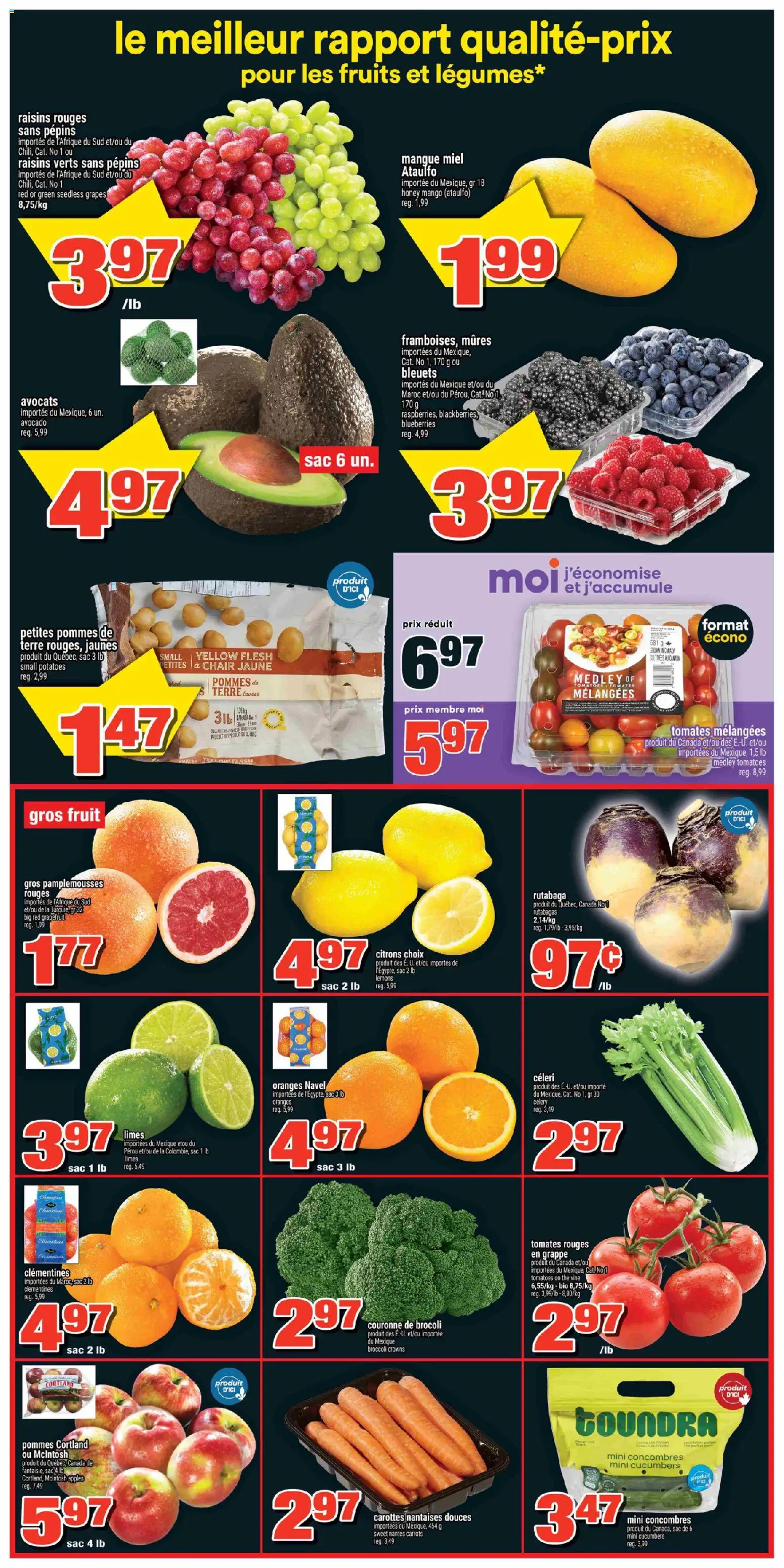 Super C flyer valid from 16.04.2026 | Page: 4 | Products: Cucumbers, Potatoes, Chair, Oranges