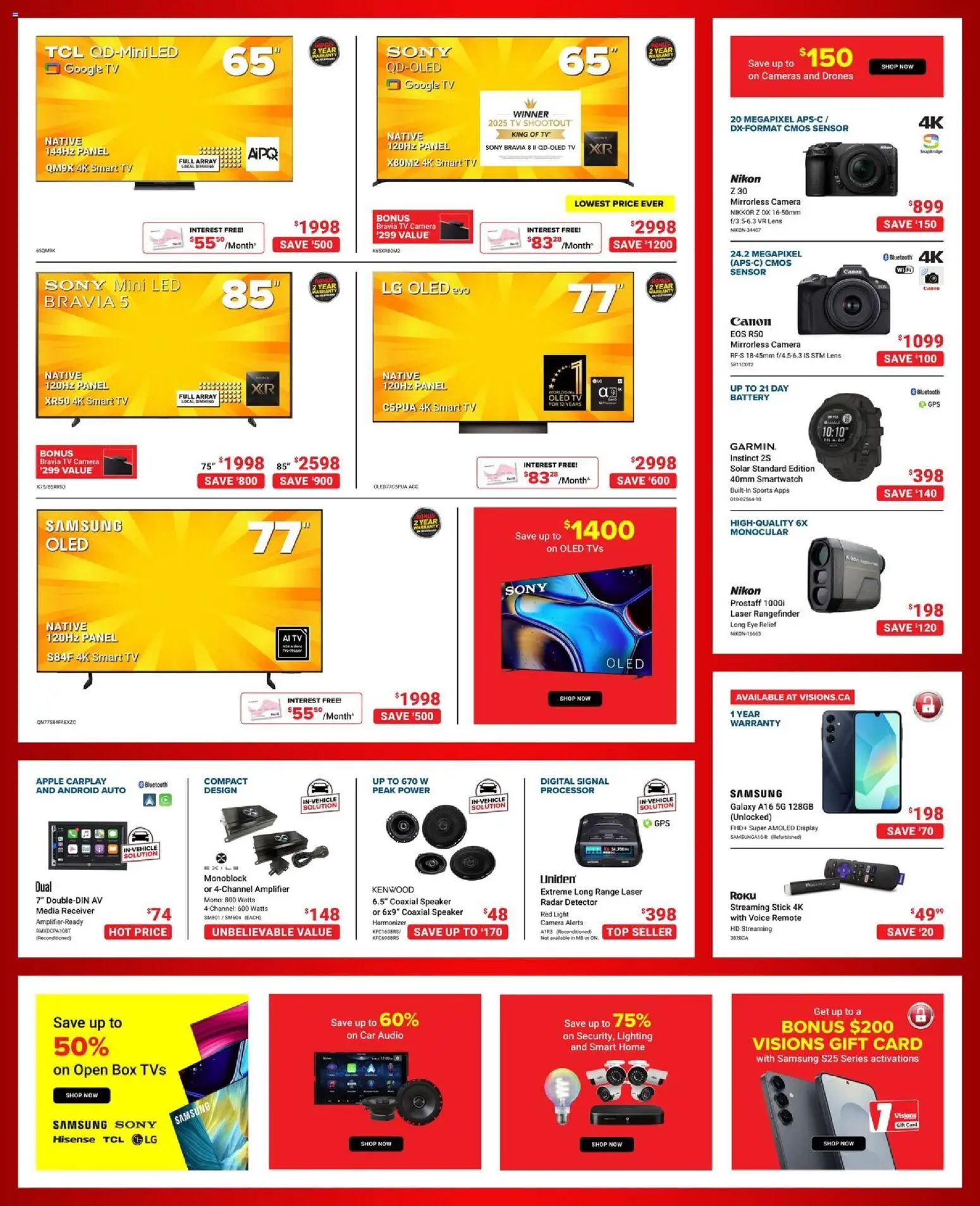 Visions flyer valid from 27.02.2026 | Page: 4 | Products: Tv, Camera, Speaker, Battery
