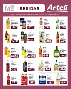 Vista previa de Arteli folleto, nuevo folleto de la tienda, válido en México a partir del 07.11.2025 | Página: 5 | Productos: Refresco, Tequila, Vodka, Whisky