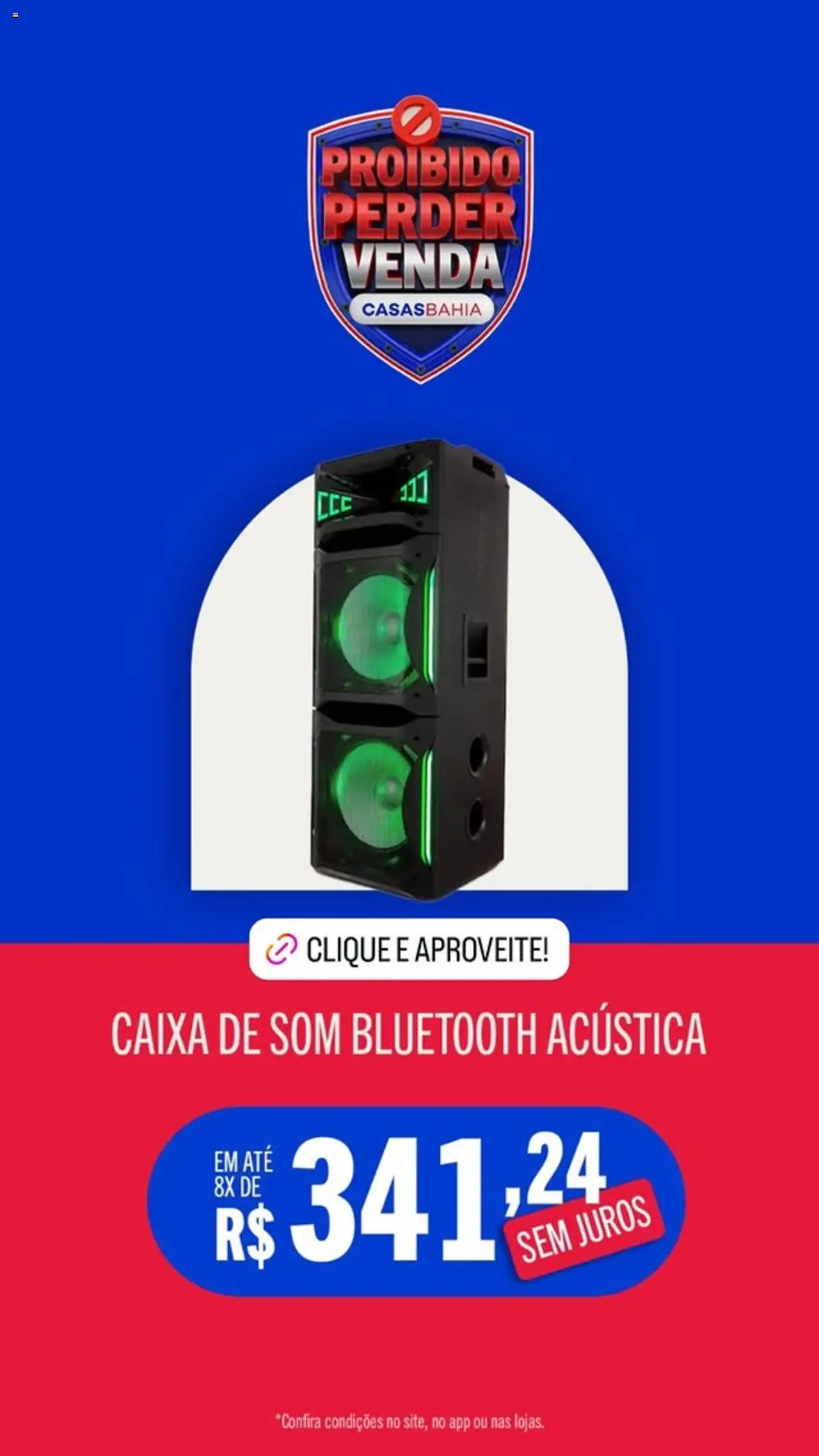 Casas Bahia Folheto - válido de 15.08.2025 | Página: 5 | Produtos: Caixa de som, Caixa