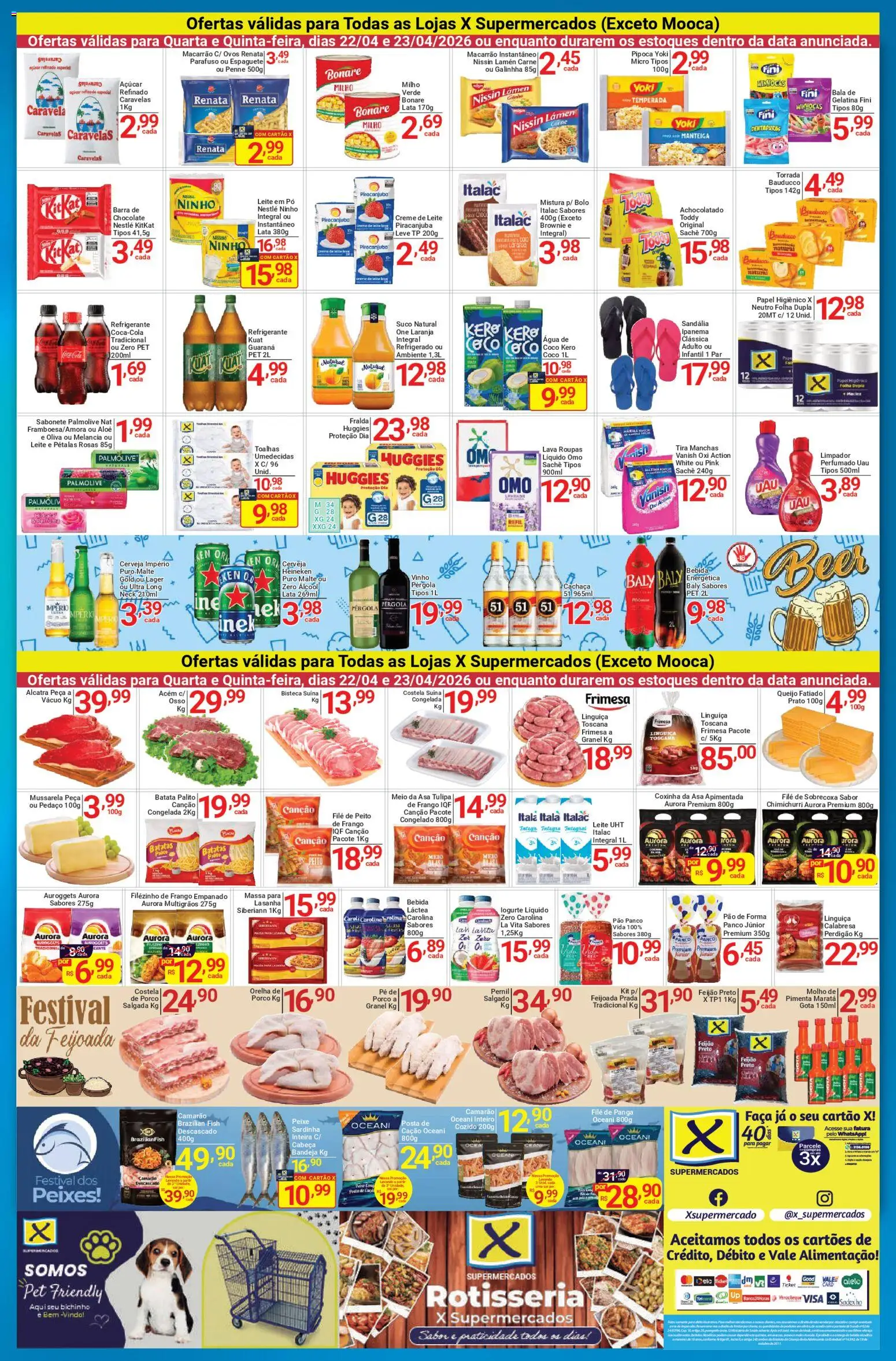 X Supermercados Folheto - válido de 22.04.2026 | Página: 2 | Produtos: Tira manchas, Banco, Ovos, Peixe
