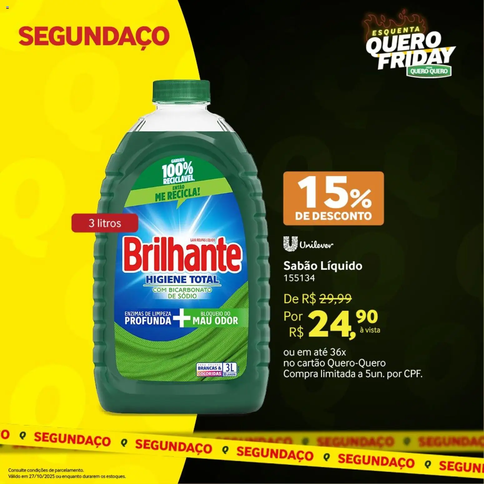 Lojas Quero-Quero Folheto - válido de 27.10.2025 | Página: 3 | Produtos: Sabão, Bicarbonato de sódio