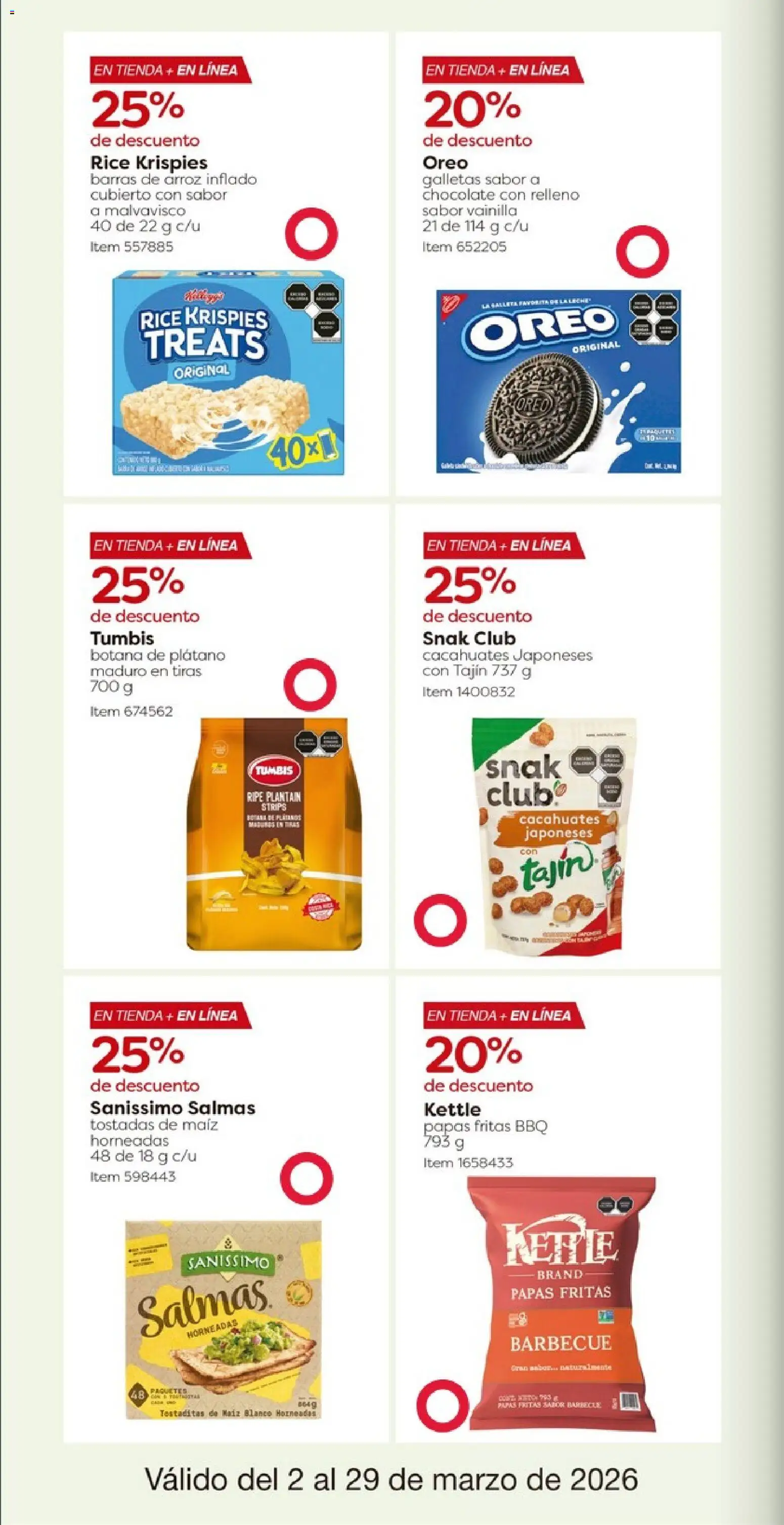 Nuevas ofertas de Costco válidas en toda la República Mexicana desde el 02.03.2026. ¡Encuentra las mejores ofertas en Costco catálogo! | Página: 26 | Productos: Maíz, Chocolate, Arroz, Papas fritas