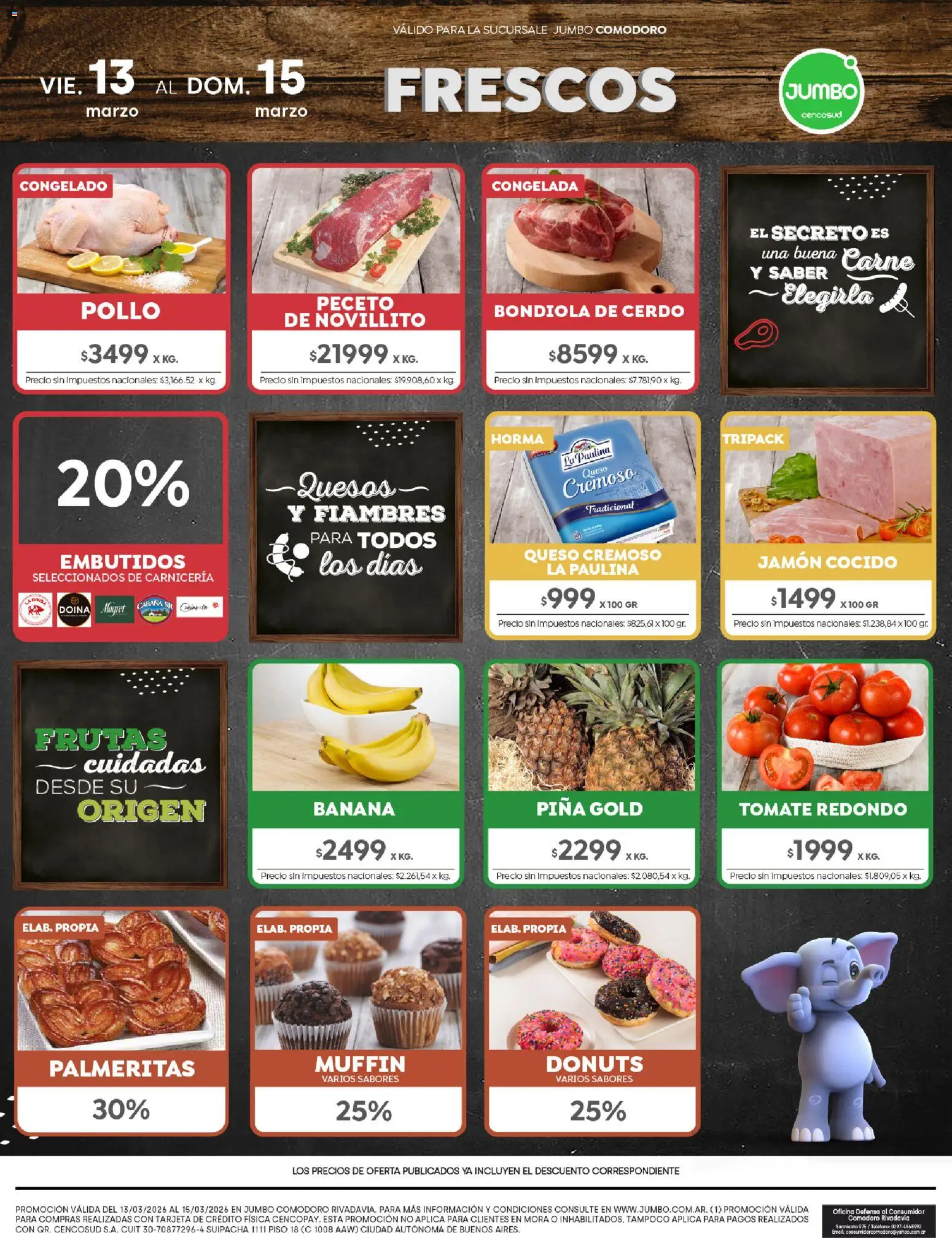 Jumbo ofertas │ válido desde el 13.02.2026 | Página: 7 | Productos: Teléfono, Pollo, Tomate, Piña