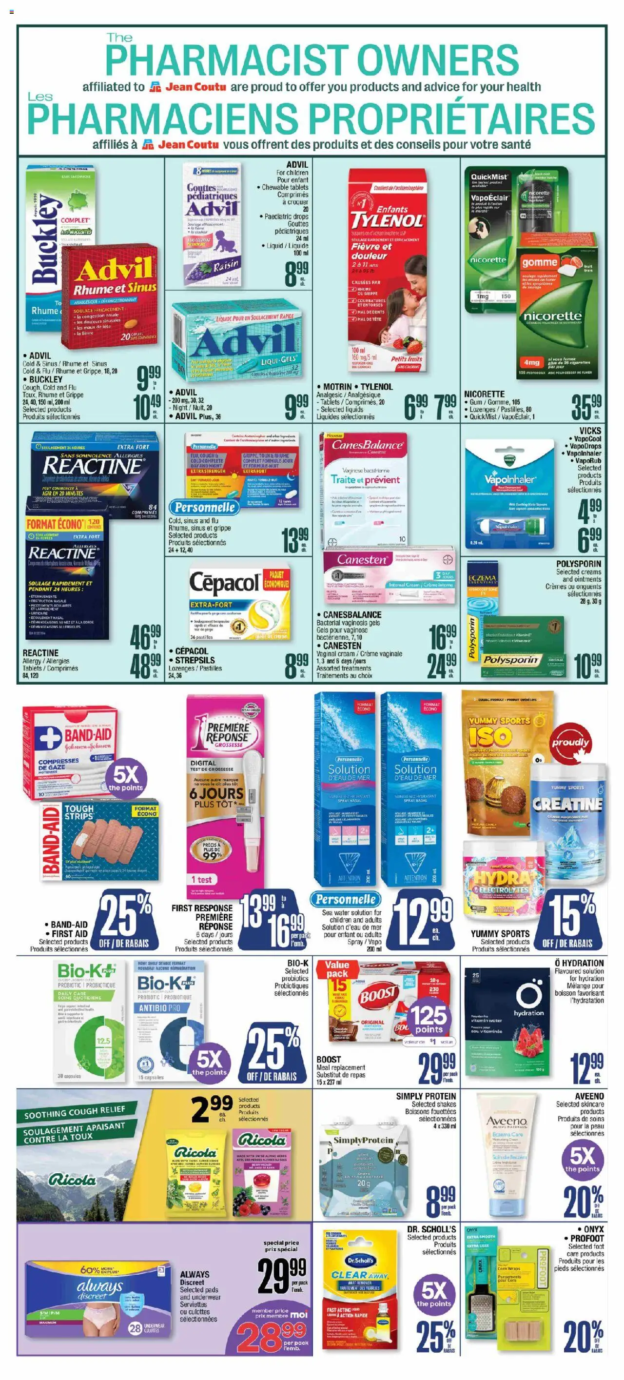Jean Coutu flyer valid from 25.09.2025 | Page: 2 | Products: Cream, Shelf, Underwear