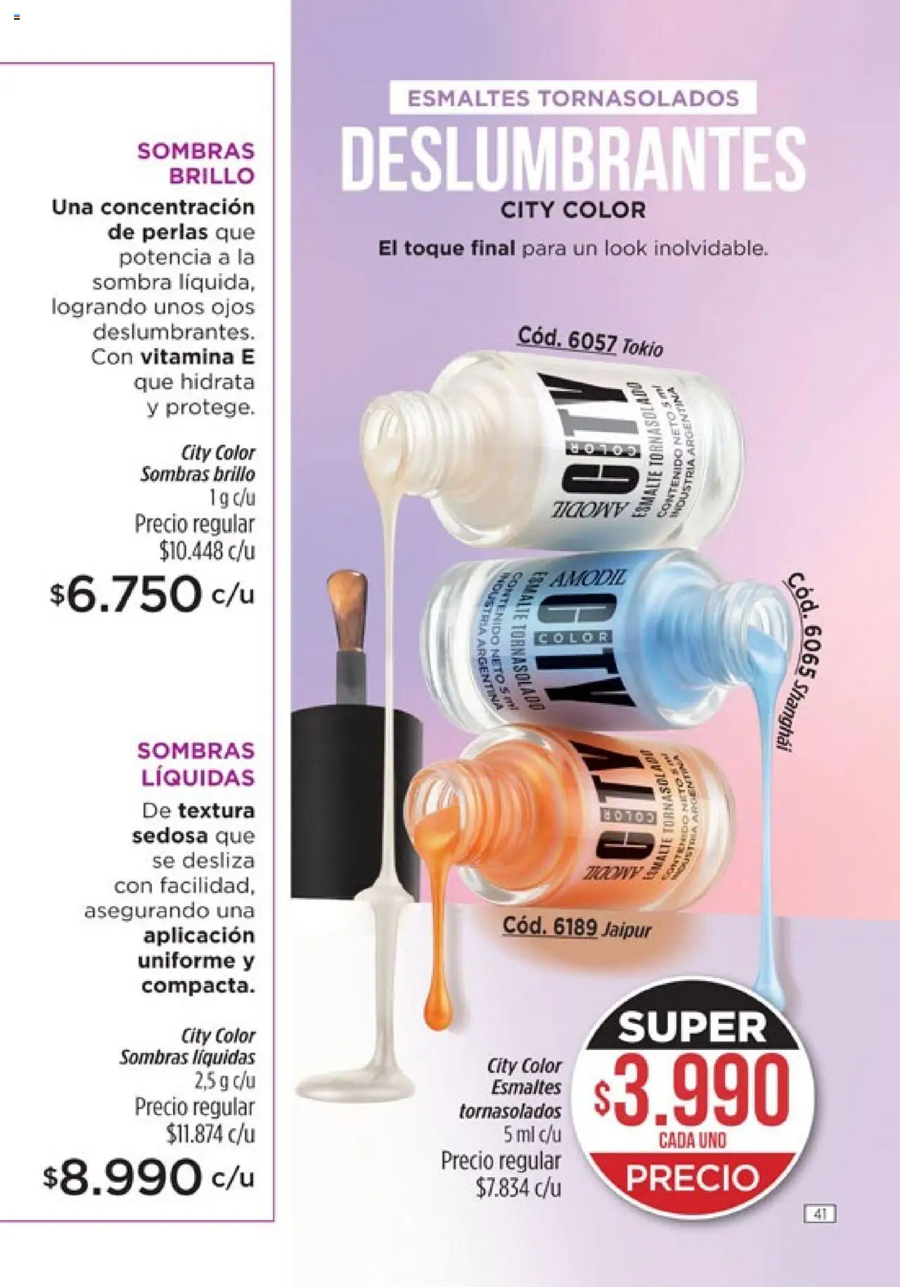 Catálogo Amodil Campaña 16 │ válido desde el 01.10.2025 | Página: 41 | Productos: Sombra, Brillo