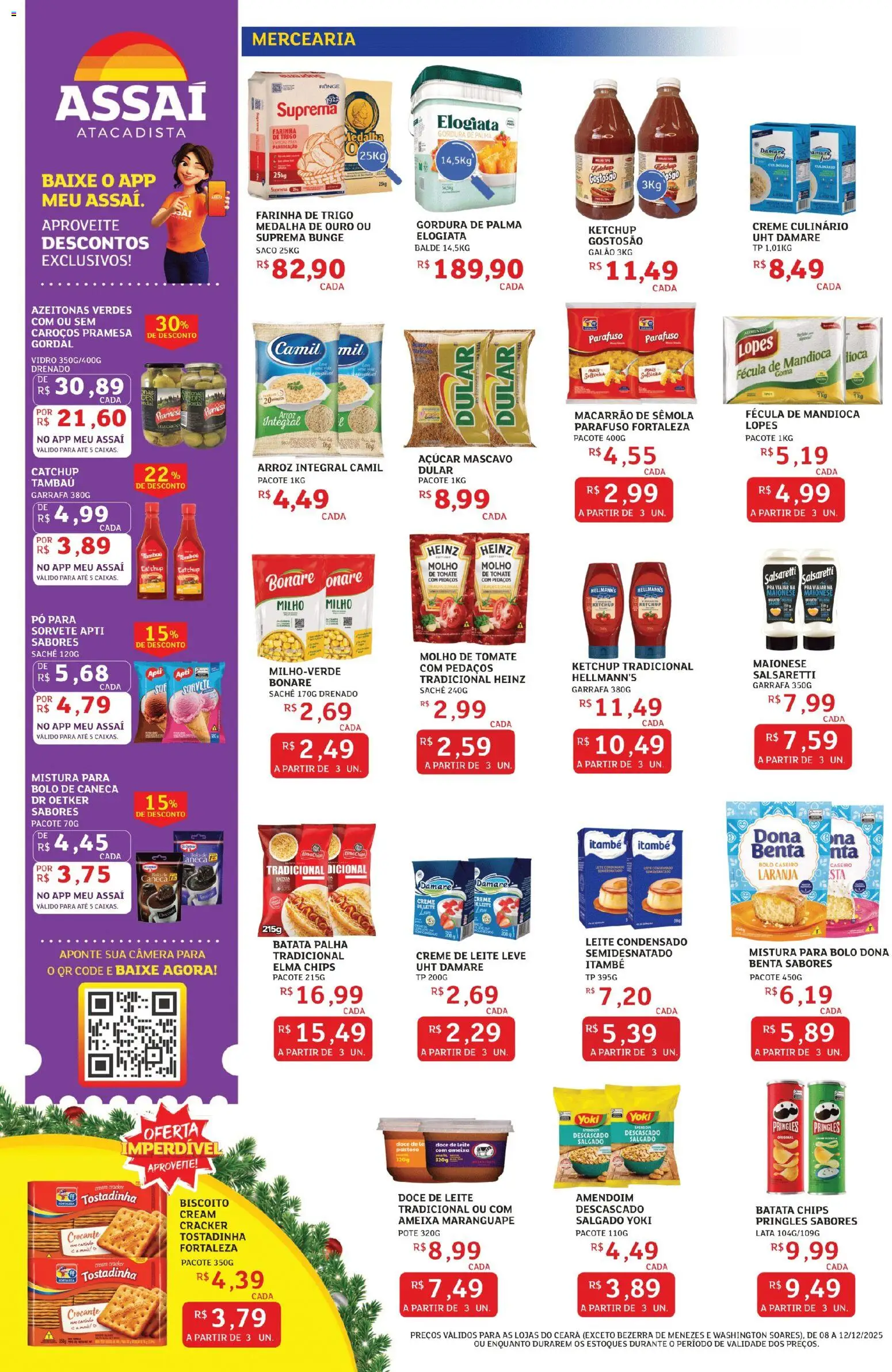 Assaí Atacadista Folheto - válido de 08.12.2025 | Página: 2 | Produtos: Arroz, Açúcar, Açúcar mascavo, Mistura para bolo