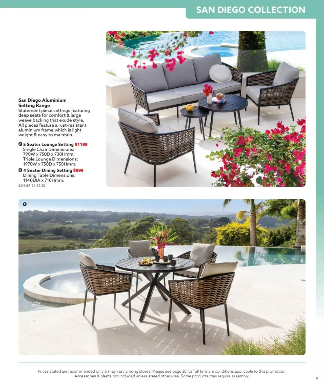 Mitre 10 catalogue - valid from 03.09.2025 | Page: 3 | Products: Chair, Light, Accessories, Weight