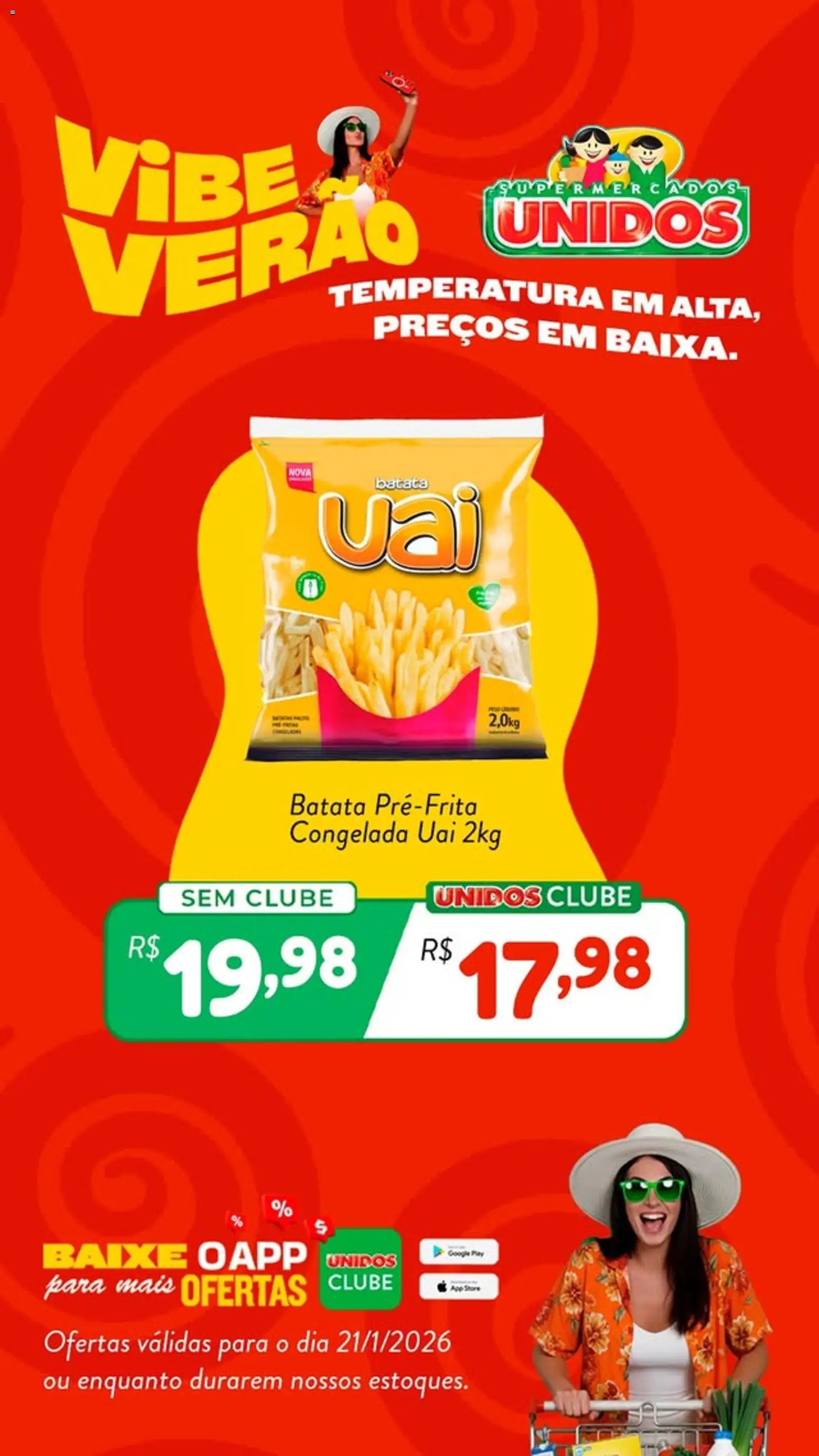 Supermercados Unidos Folheto - válido de 21.01.2026 | Página: 4 | Produtos: Batata