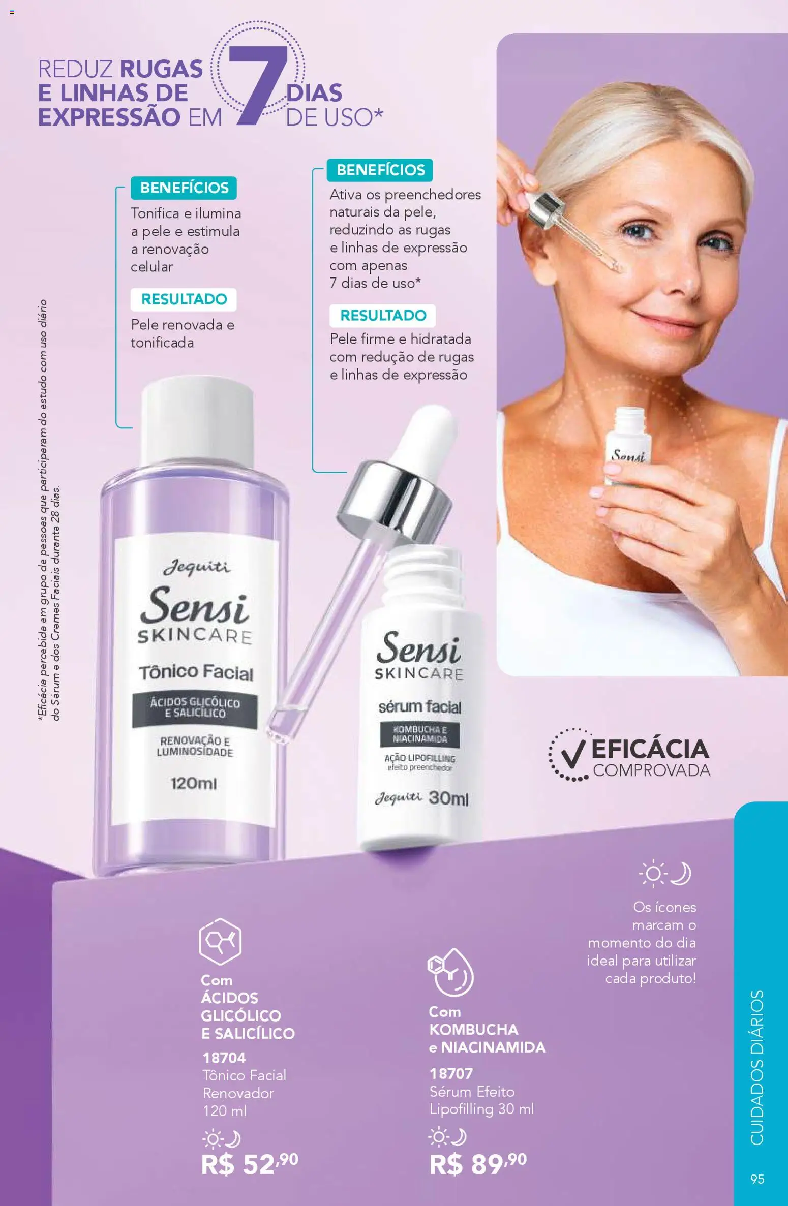 Jequiti Folheto - válido de 06.03.2026 | Página: 95 | Produtos: Tônico, Celular, Sérum
