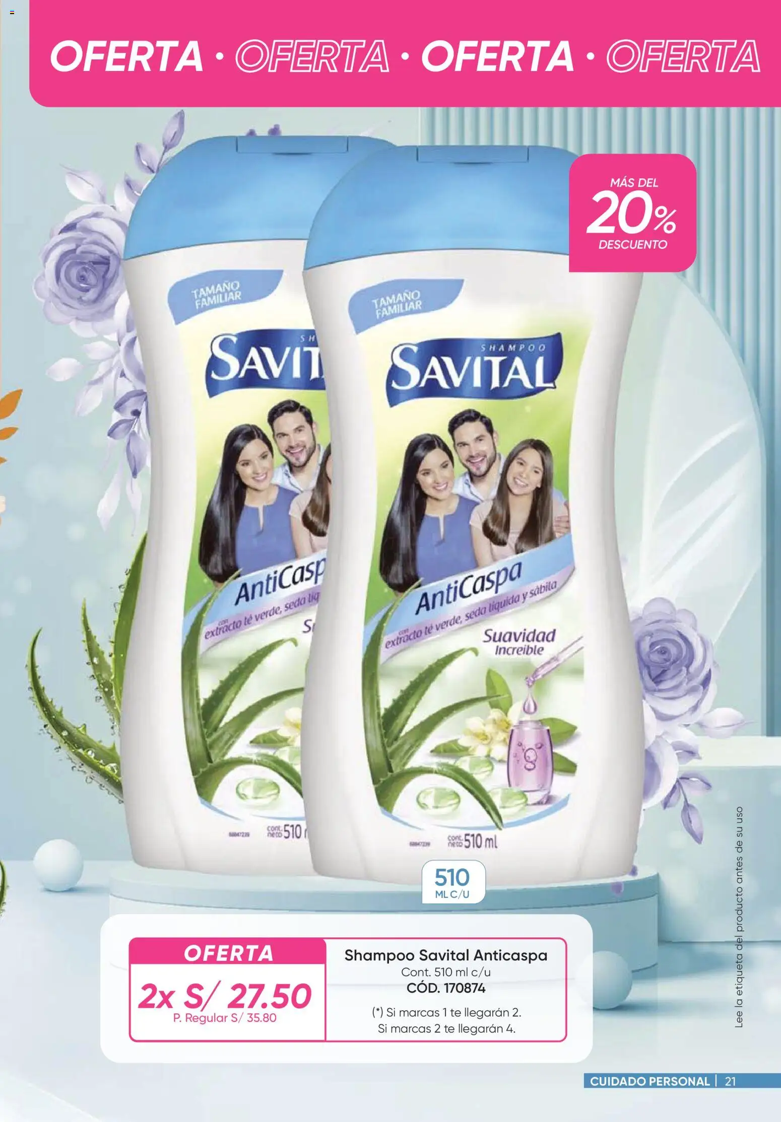 Catálogo Azzorti válido desde 14.04.2026 | Página: 21 | Productos: Shampoo, Té