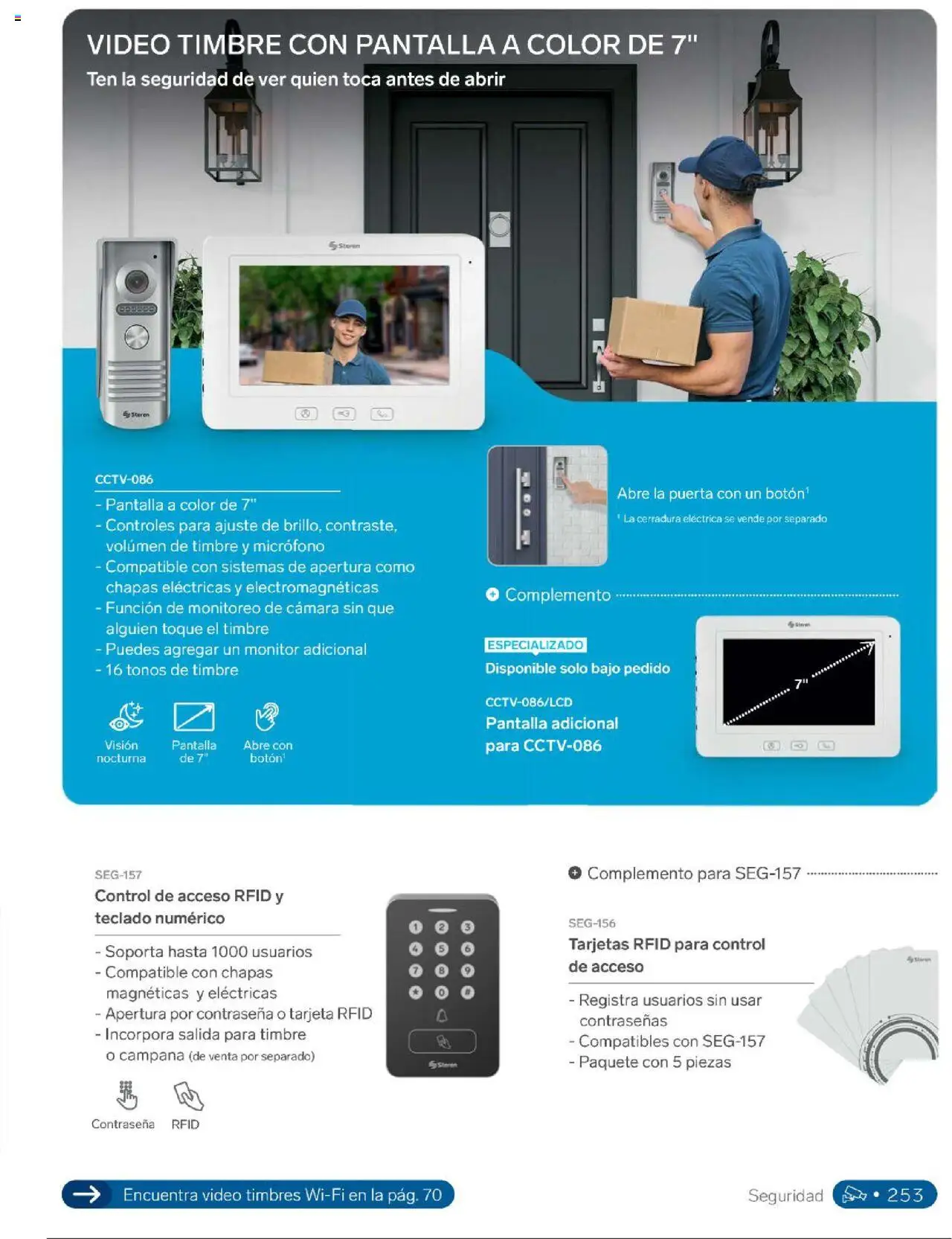 Nuevas ofertas de Steren válidas en toda la República Mexicana desde el 01.01.2025. ¡Encuentra las mejores ofertas en Steren catálogo! | Página: 271 | Productos: Timbre, Monitor, Cámara, Campana