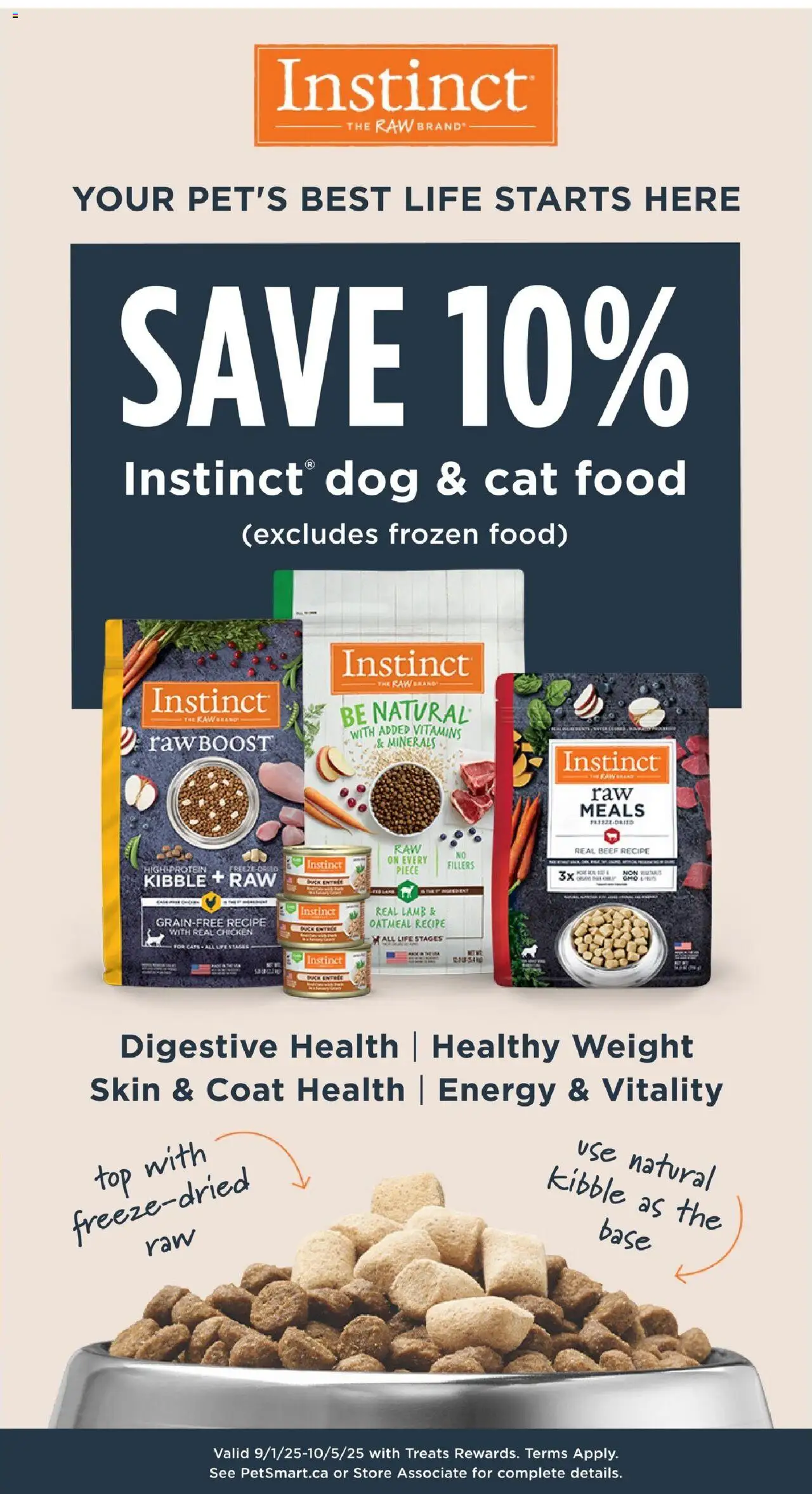 Petsmart flyer valid from 01.09.2025 | Page: 9 | Products: Beef, Coat, Chicken