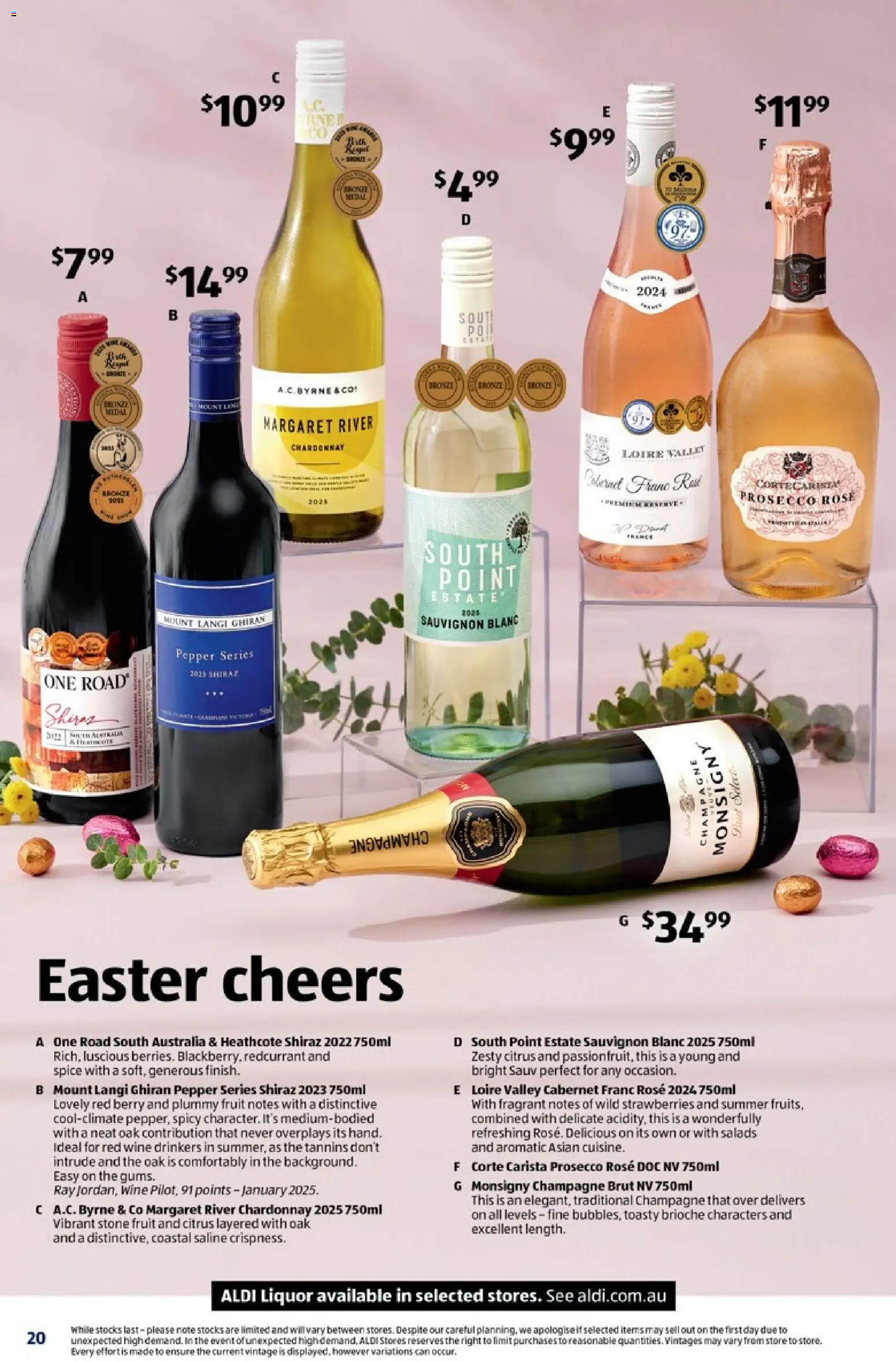Aldi catalogue - valid from 25.03.2026 | Page: 20 | Products: Wine, Strawberries, Pepper