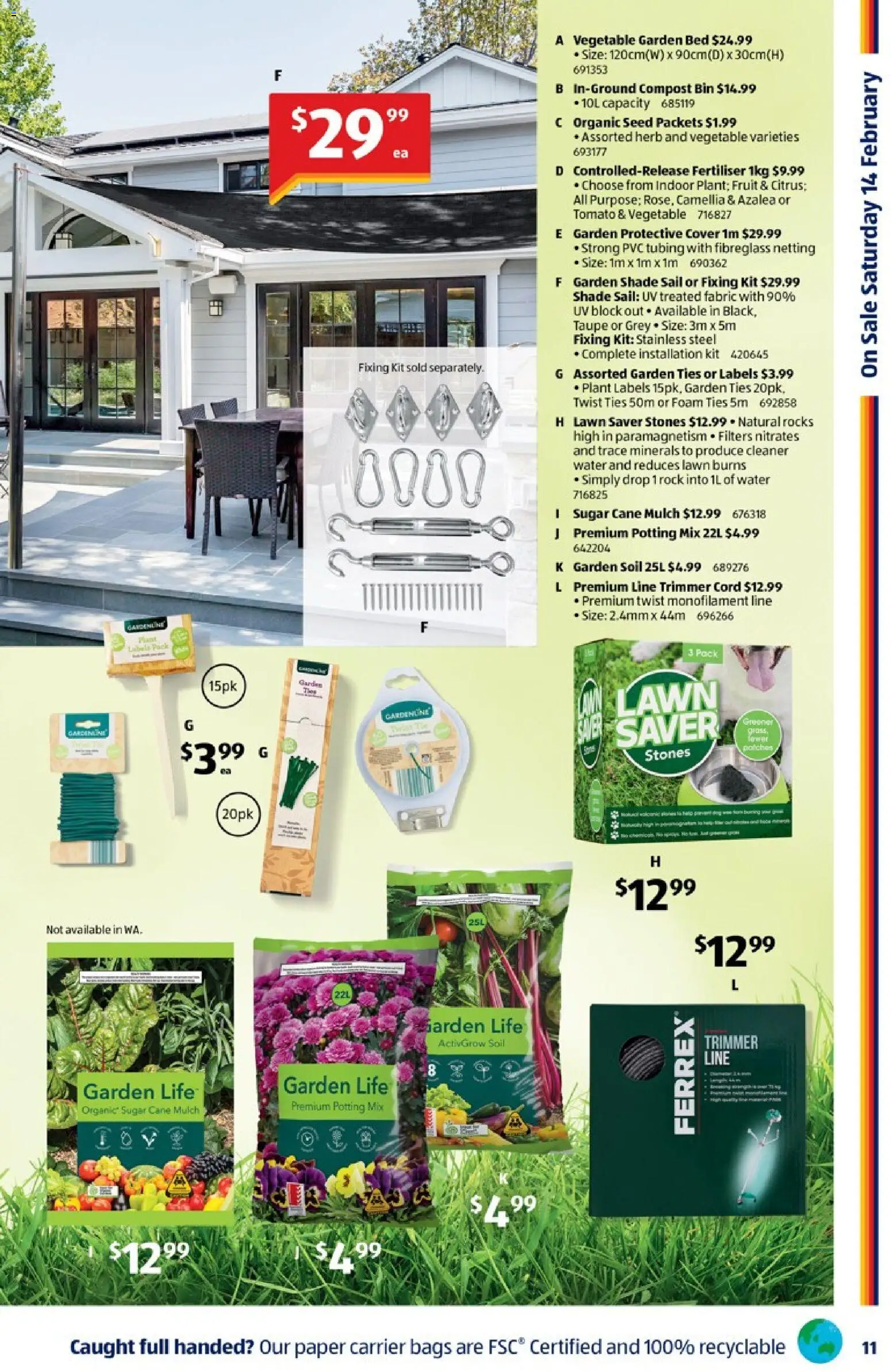 Aldi catalogue - valid from 11.02.2026 | Page: 11 | Products: Water, Sugar, Stones, Bed