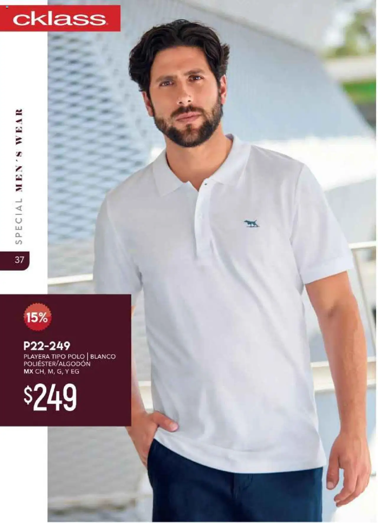 Nuevas ofertas de Cklass válidas en toda la República Mexicana desde el 01.10.2025. ¡Encuentra las mejores ofertas en Cklass - Catálogo Especial Caballero! | Página: 38 | Productos: Playera