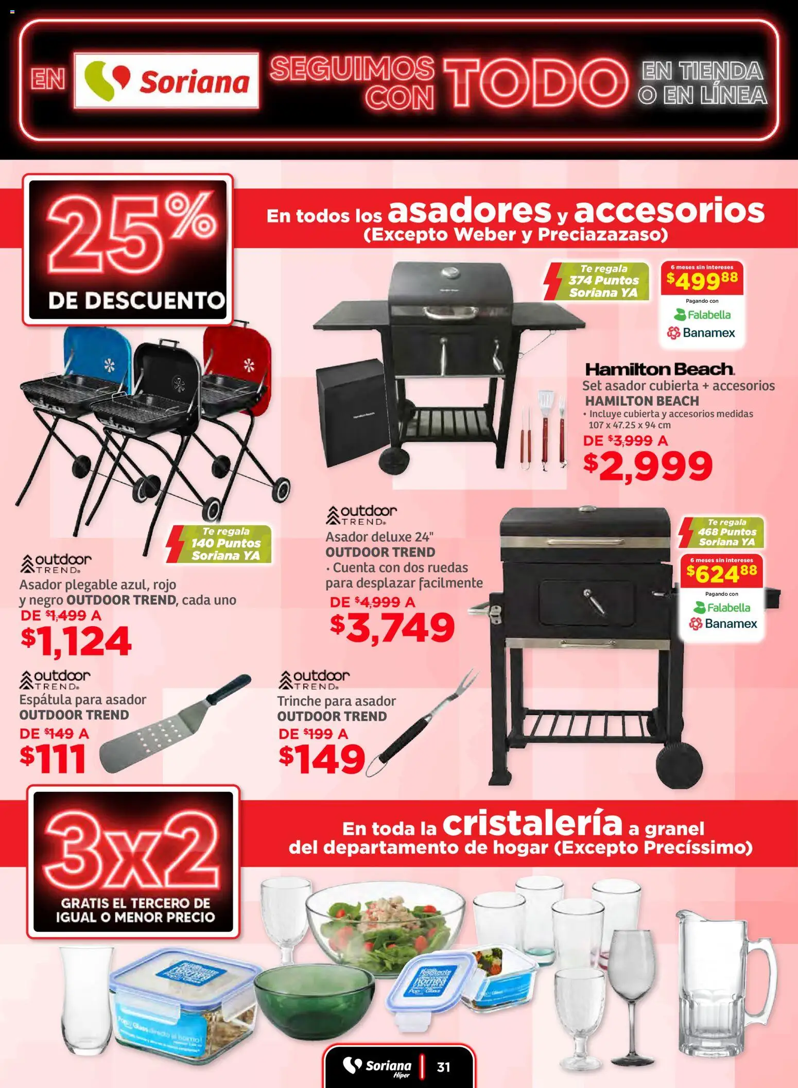 Nuevas ofertas de Soriana válidas en toda la República Mexicana desde el 19.11.2025. ¡Encuentra las mejores ofertas en Soriana - Seguimos con todo Súper Nacional! | Página: 31 | Productos: Espátula, Té