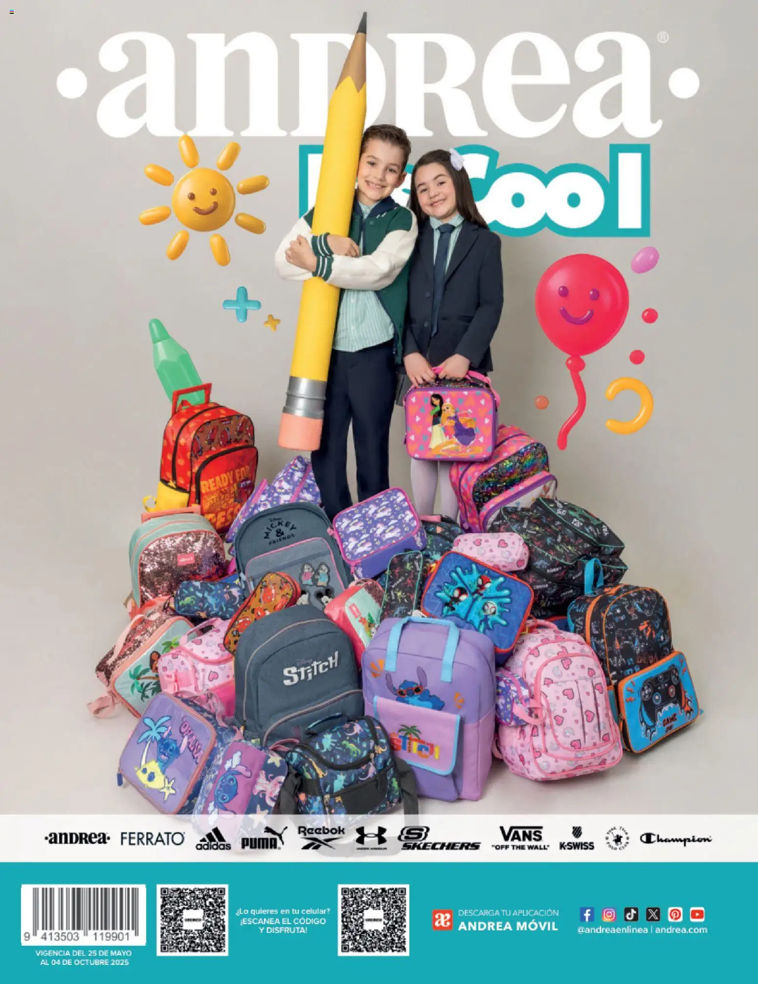 Nuevas ofertas de Andrea válidas en toda la República Mexicana desde el 25.05.2025. ¡Encuentra las mejores ofertas en Andrea catálogo Colegial ! | Página: 216 | Productos: Movil