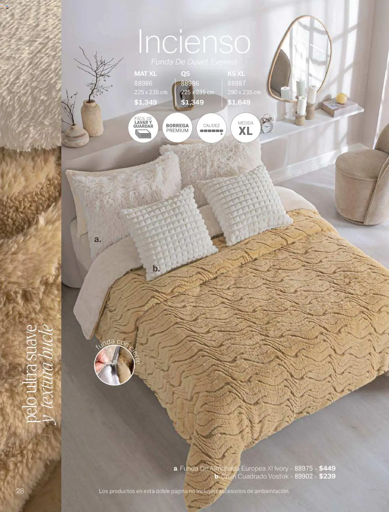 Nuevas ofertas de Vianney válidas en toda la República Mexicana desde el 15.08.2025. ¡Encuentra las mejores ofertas en Vianney - Catálogo Invierno! | Página: 30 | Productos: Funda, Funda de almohada, Almohada