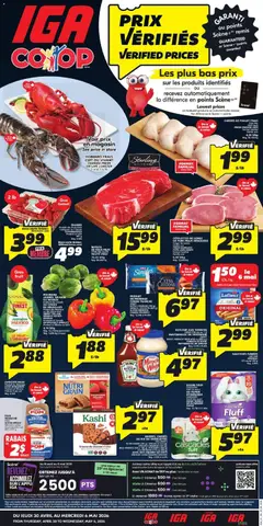 Preview of IGA weekly flyer / circulaire from shop IGA valid from 30.04.2026