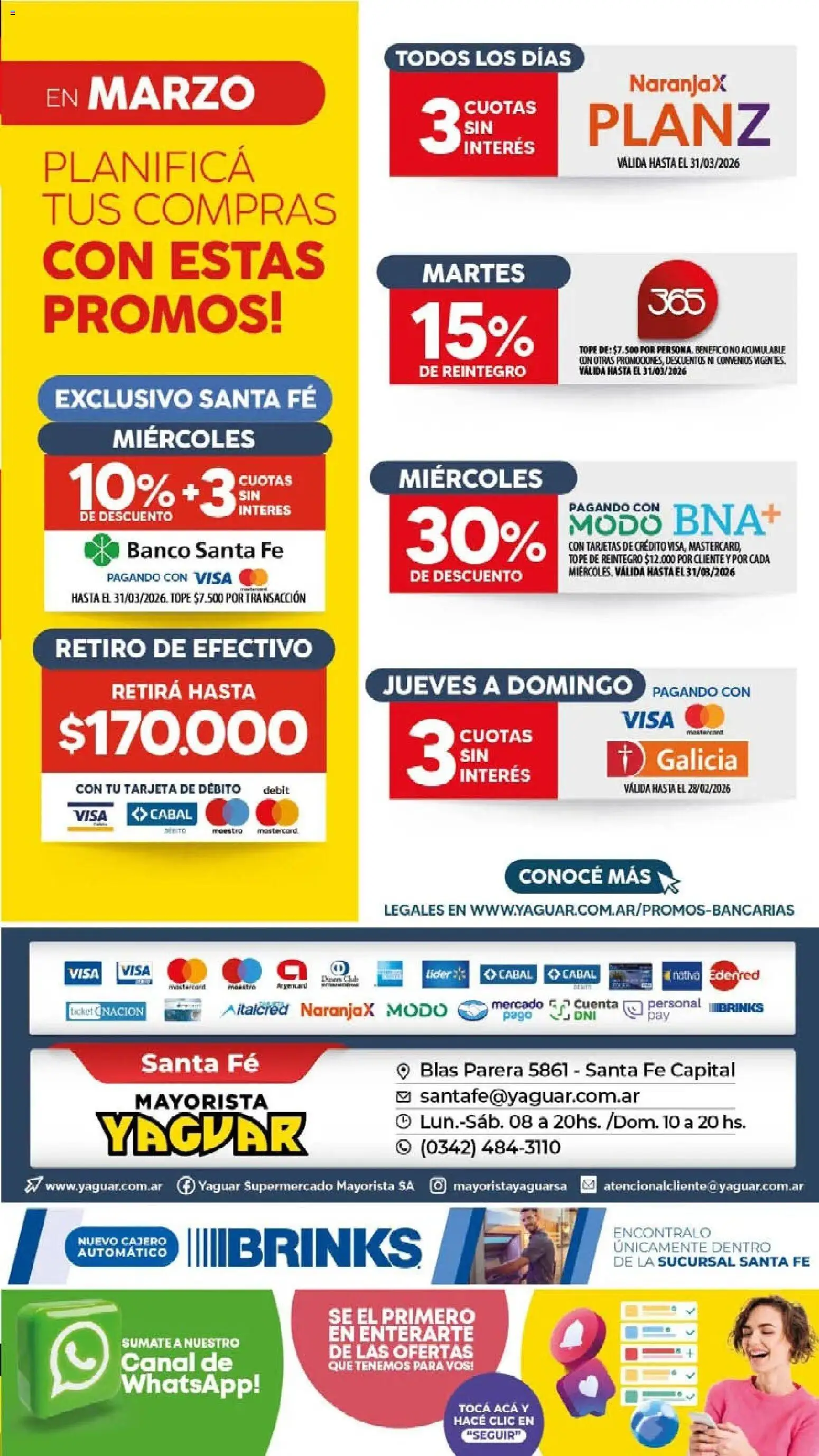 Yaguar - Oferta Semanal Santa Fé │ válido desde el 02.03.2026 | Página: 16 | Productos: Banco