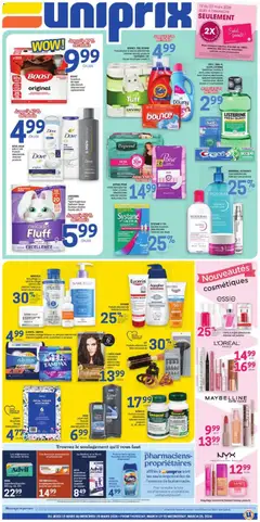 Preview of Uniprix weekly flyer / circulaire from shop Uniprix valid from 19.03.2026
