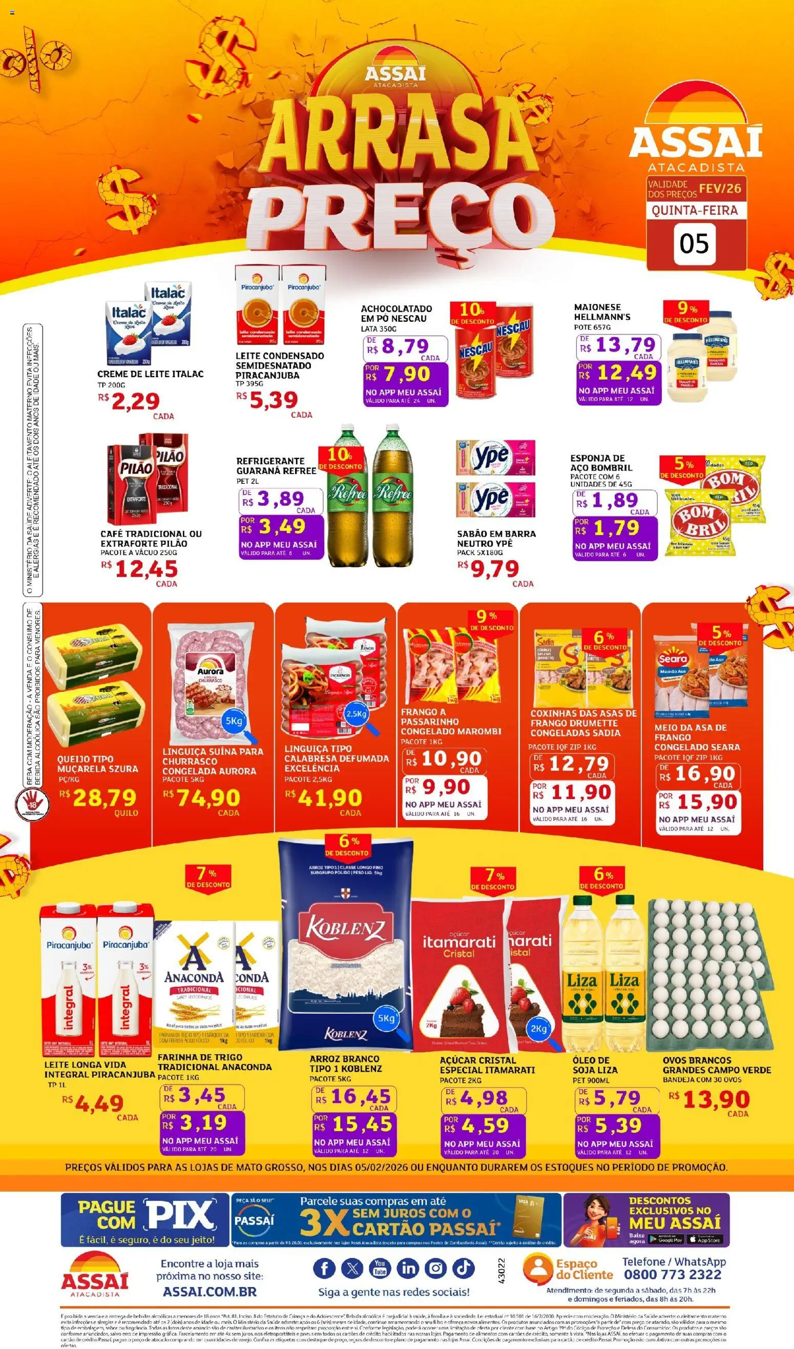Assaí Atacadista Folheto - válido de 05.02.2026 | Página: 1