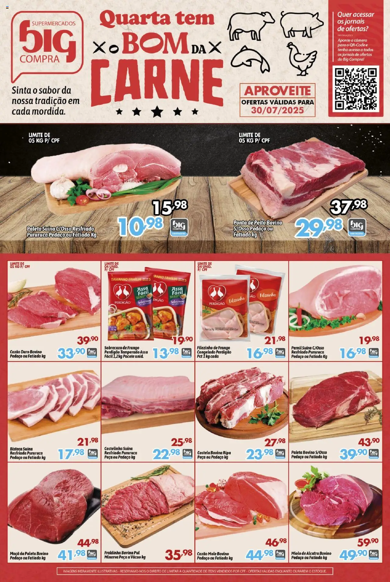 Big Compra Folheto - válido de 30.07.2025 | Página: 1 | Produtos: Fraldinha, Carne, Frango, Câmera