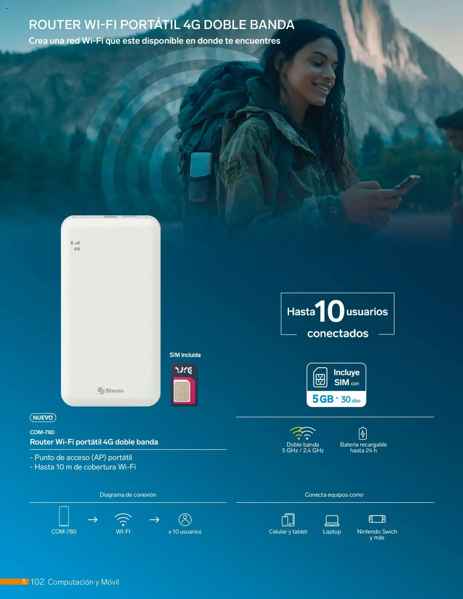 Nuevas ofertas de Steren válidas en toda la República Mexicana desde el 01.01.2026. ¡Encuentra las mejores ofertas en Steren catálogo! | Página: 114 | Productos: Tablet, Movil, Té, Batería