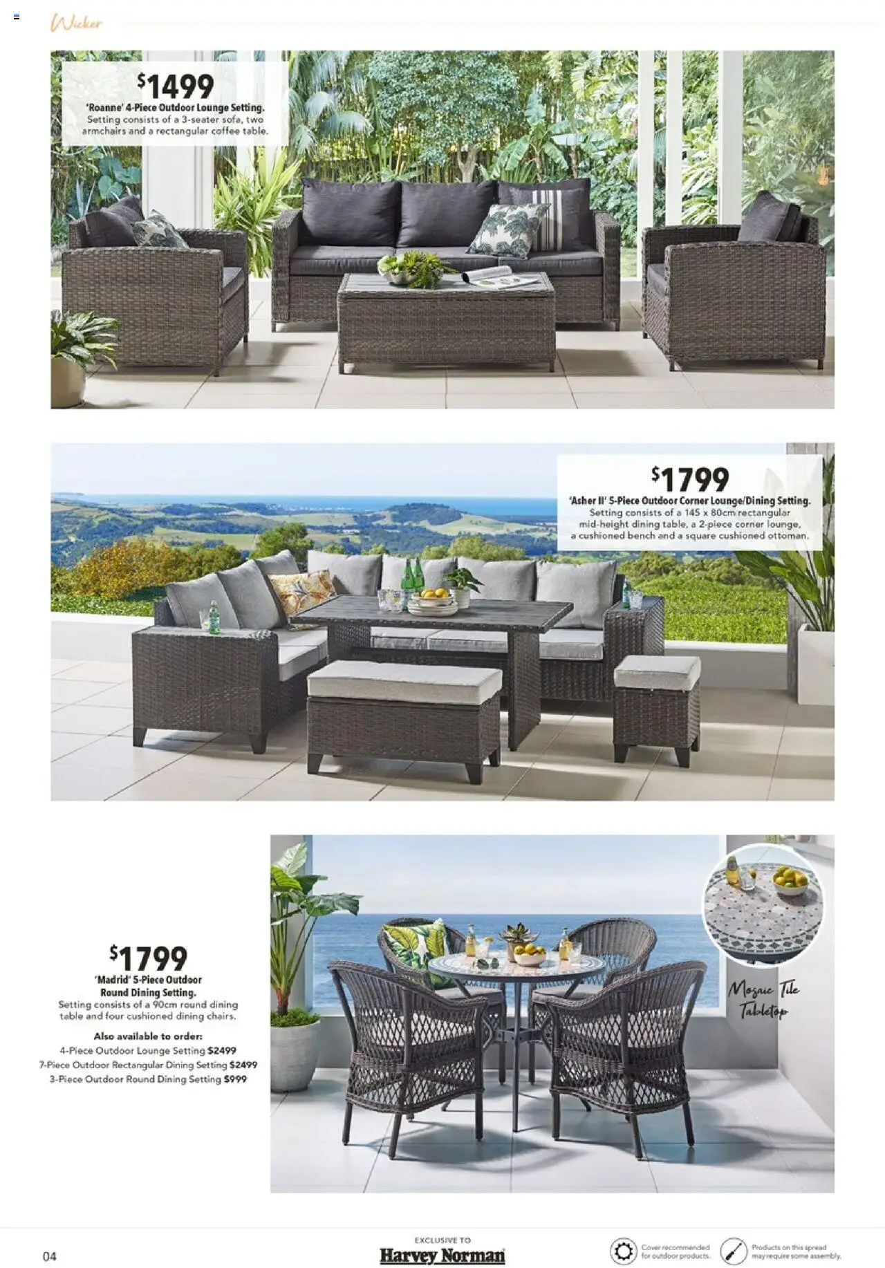 Harvey Norman catalogue - valid from 28.08.2025 | Page: 4 | Products: Table, Coffee, Bench