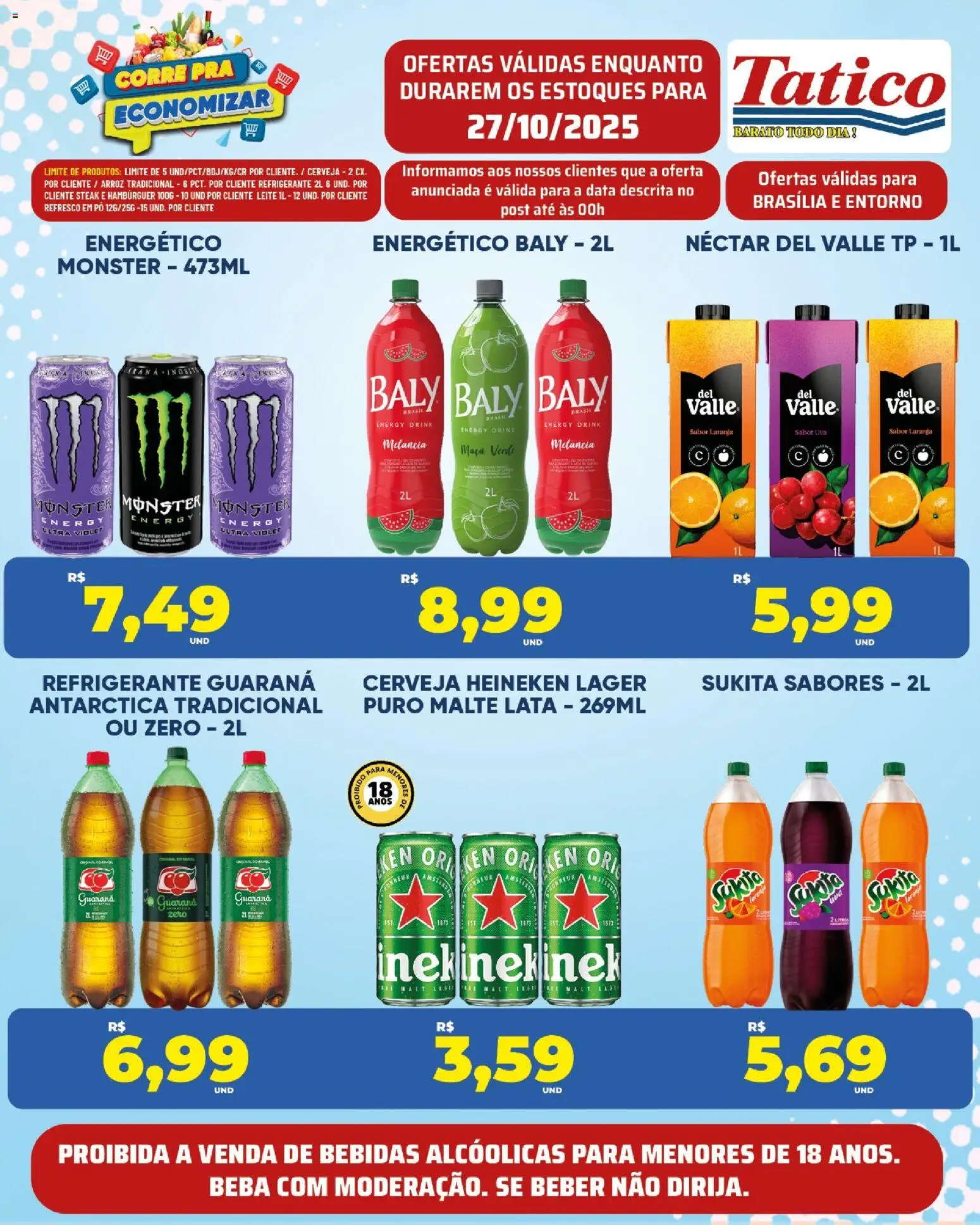 Tatico Folheto - válido de 27.10.2025 | Página: 11 | Produtos: Energético, Cerveja Heineken, Heineken, Monster