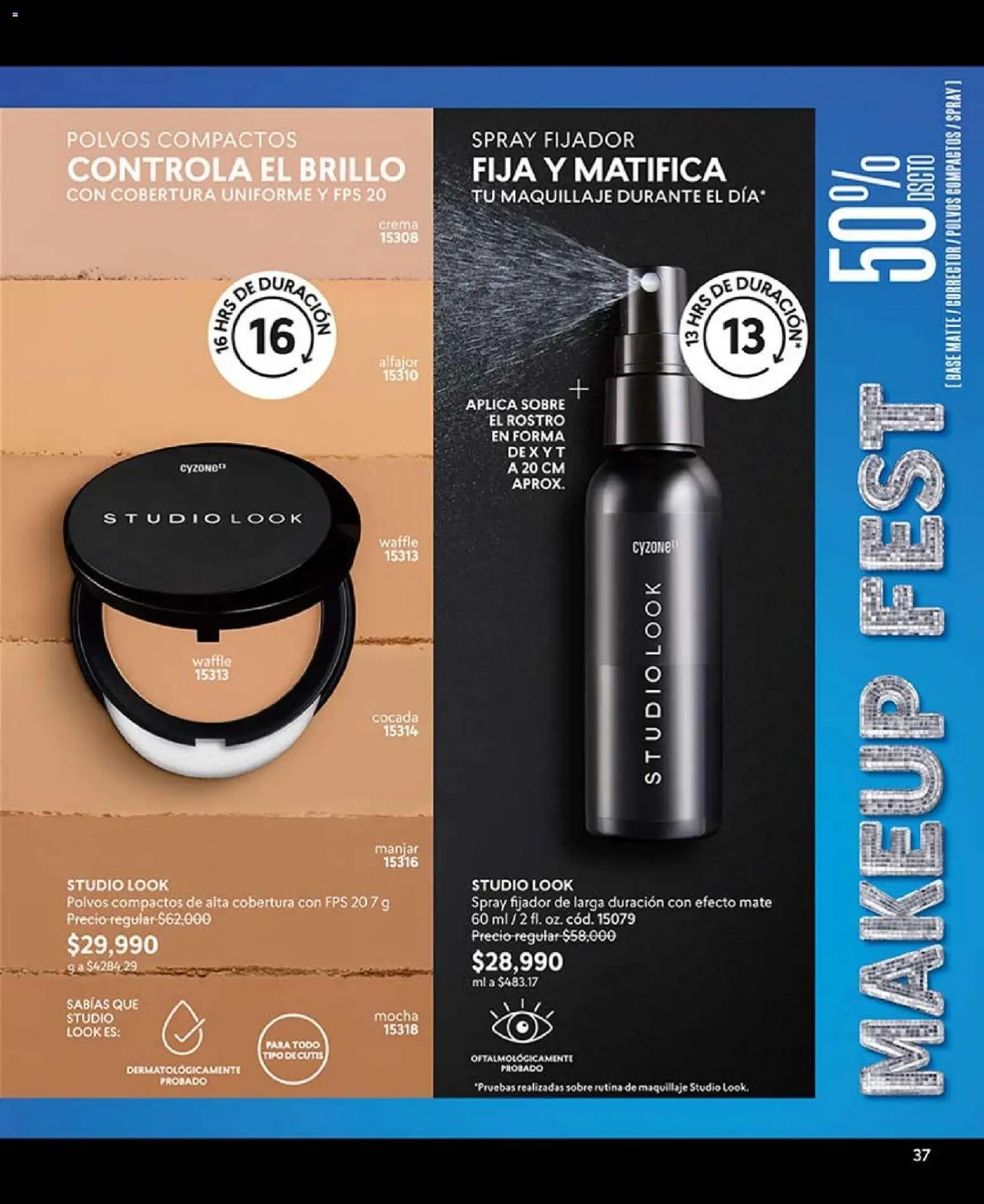 CyZone revista - valida desde el 01.04.2026 | Página: 37 | Productos: Crema, Fijador, Brillo, Maquillaje