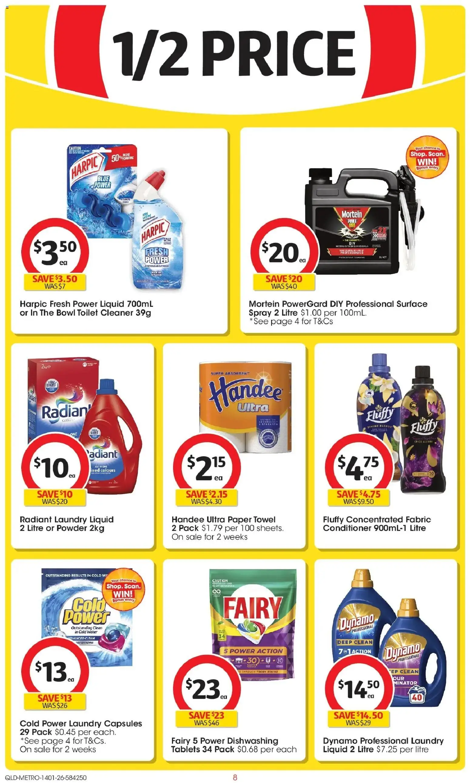 Coles catalogue - valid from 14.01.2026 | Page: 8 | Products: Toilet, Cleaner, Conditioner, Laundry
