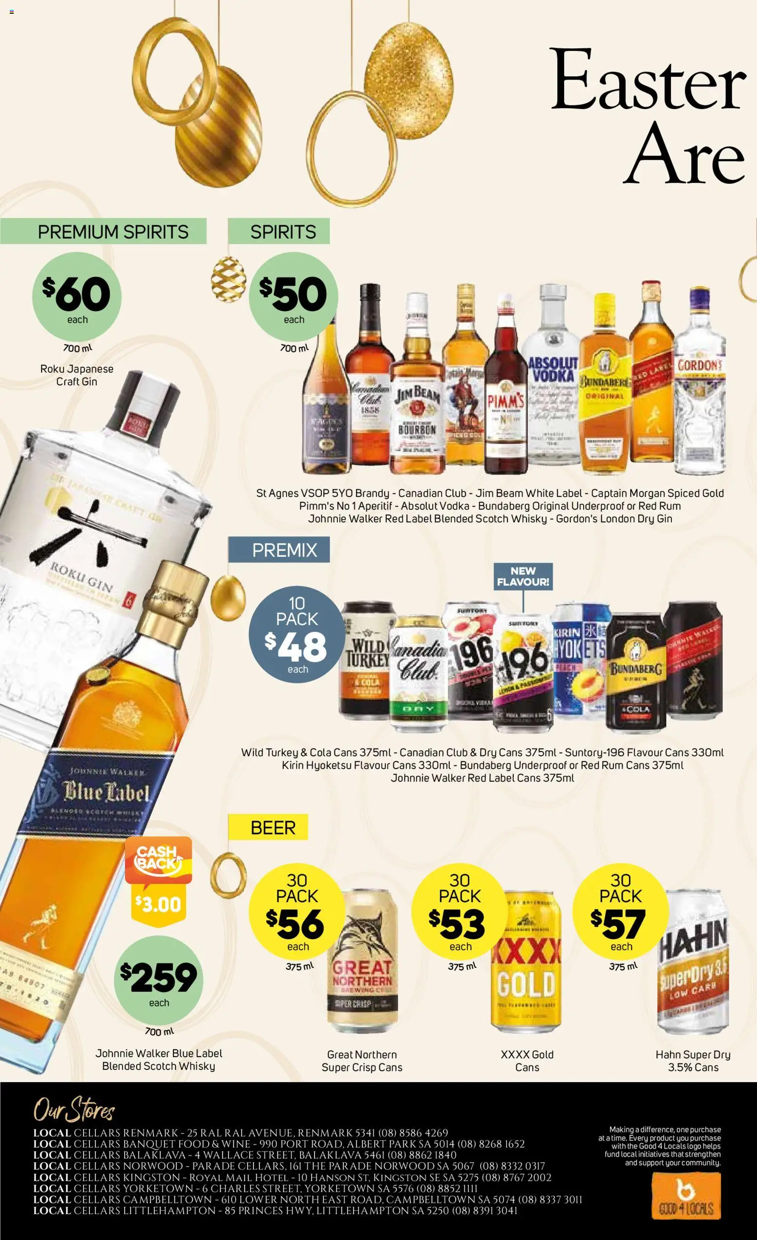 Foodland catalogue - valid from 01.04.2026 | Page: 2 | Products: Bourbon, Gin, Scotch, Turkey