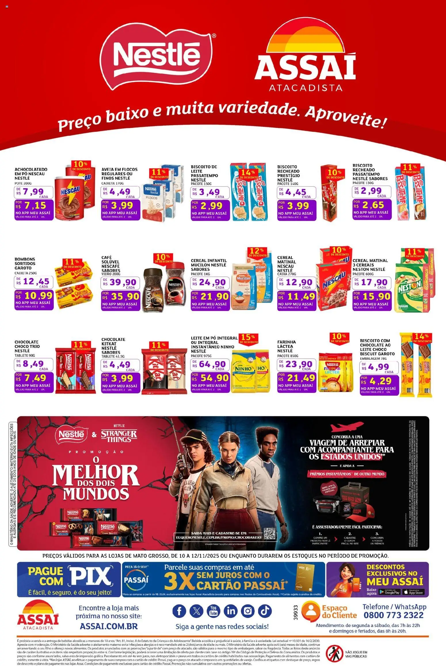 Assaí Atacadista Folheto - válido de 10.11.2025 | Página: 4 | Produtos: Achocolatado, Café, Pneus, Telefone