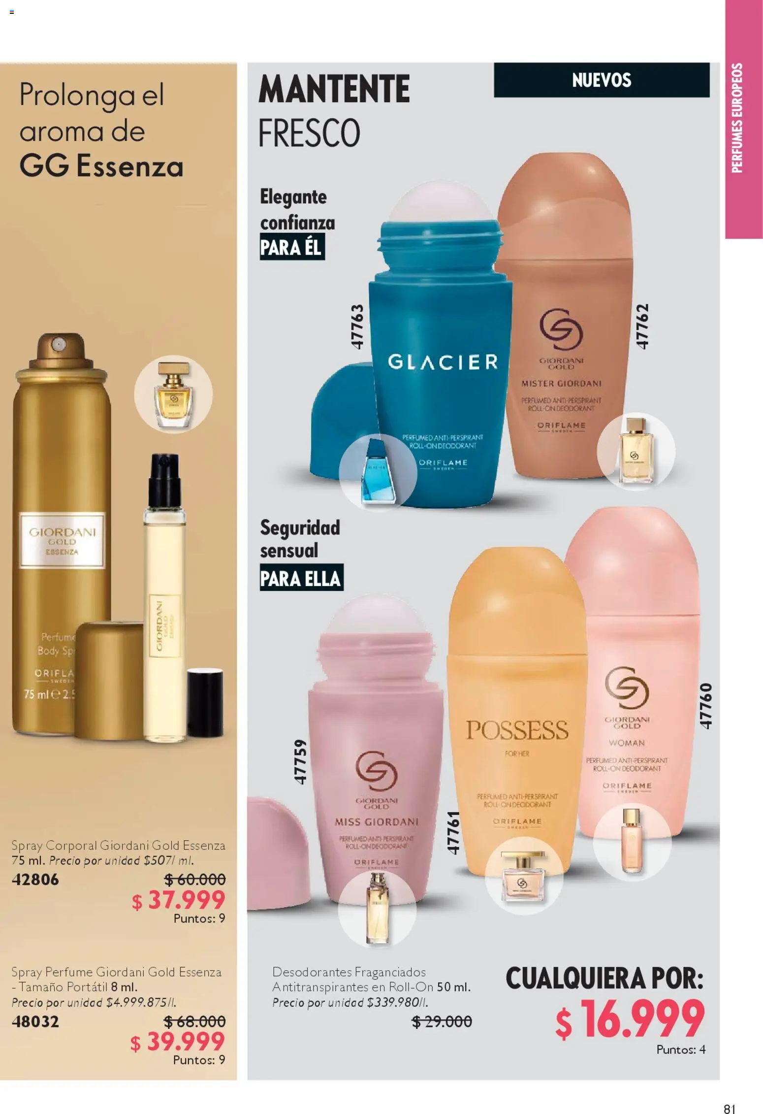 Oriflame revista - valida desde el 27.12.2025 | Página: 81 | Productos: Body, Perfume