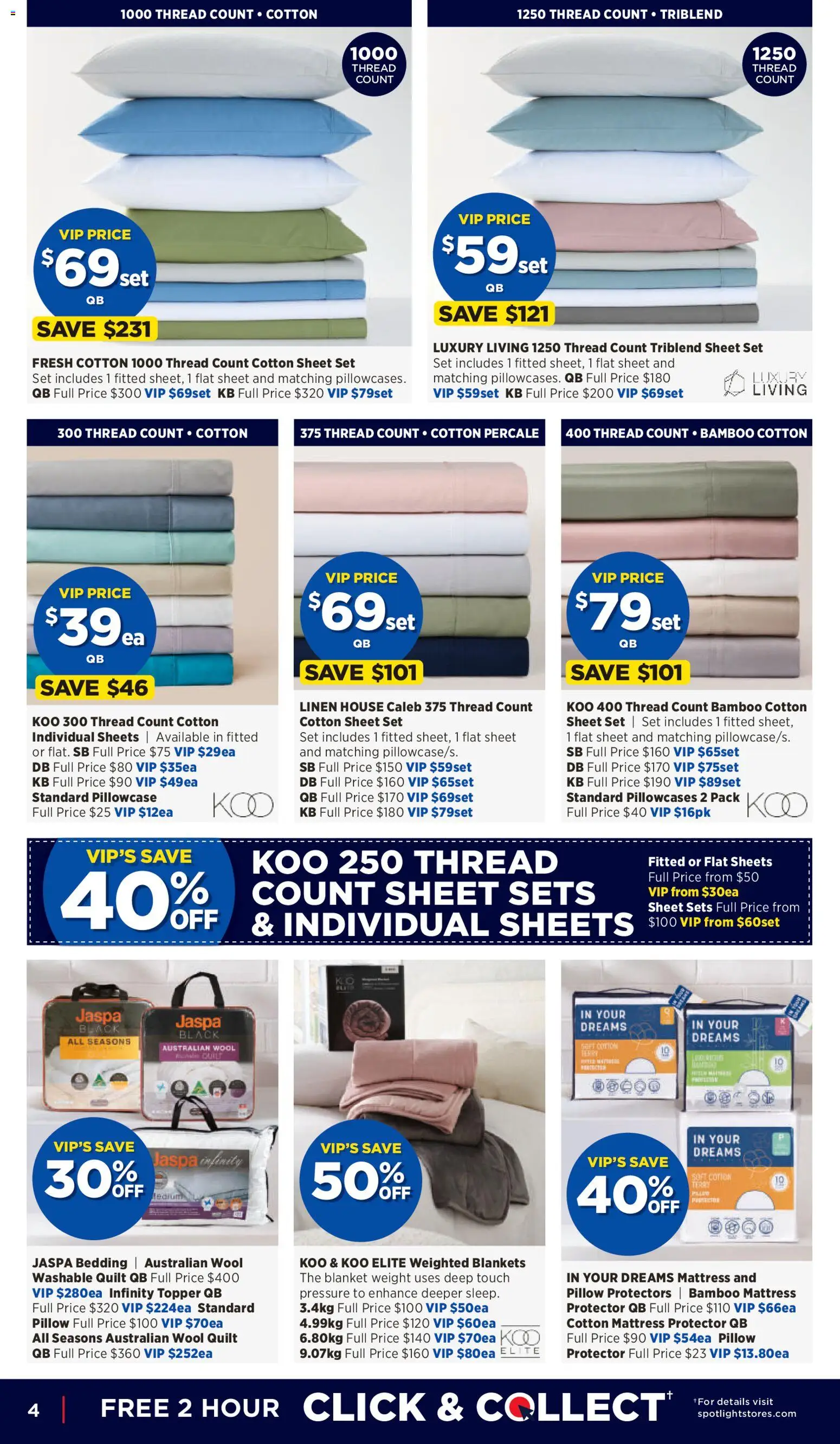 Spotlight catalogue - valid from 11.02.2026 | Page: 4 | Products: Linen, Weight, Pillow, Blanket