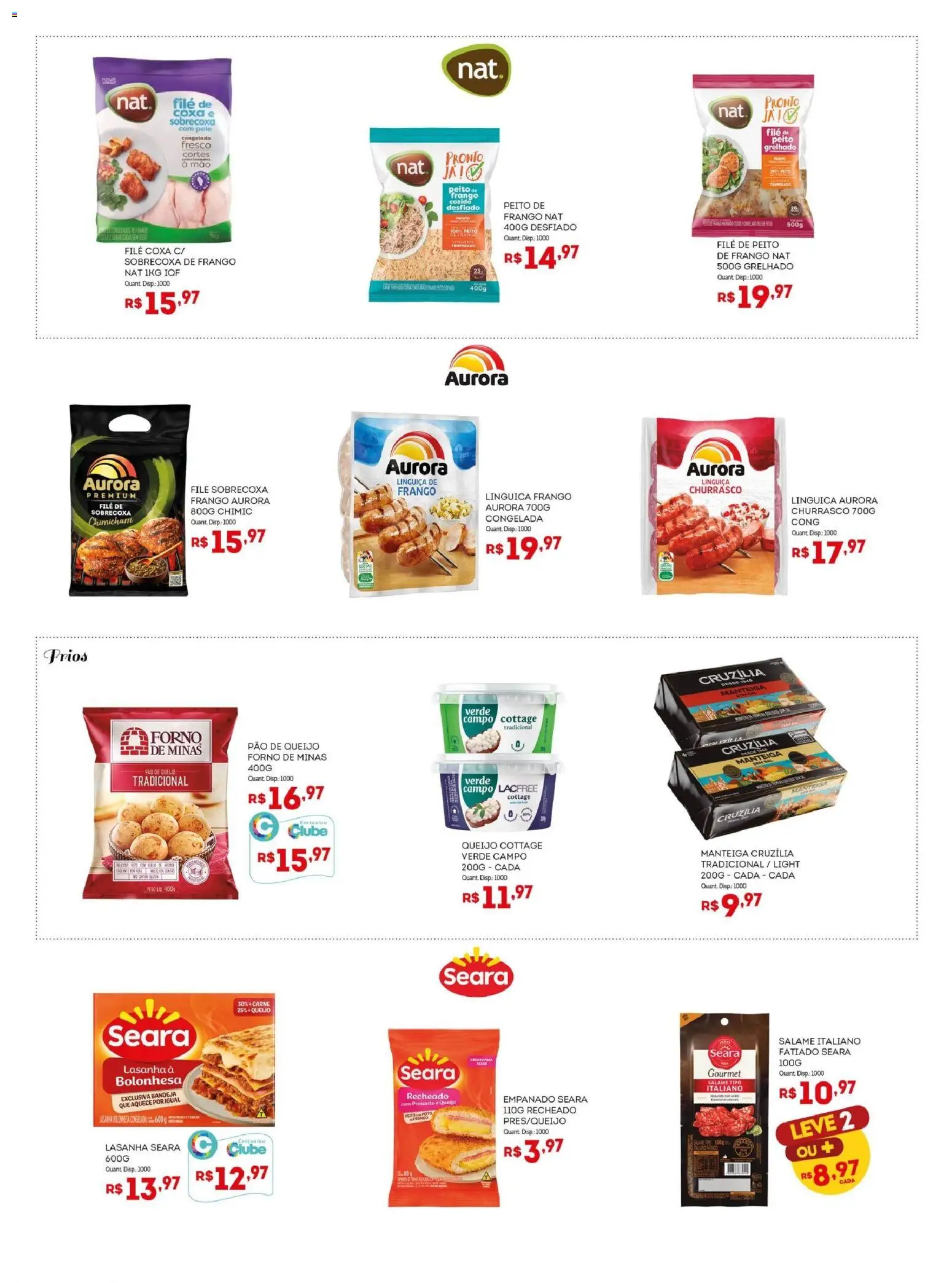 Bistek Supermercados Folheto - válido de 07.01.2026 | Página: 12 | Produtos: Queijo, Pão, Presunto, Pão de queijo