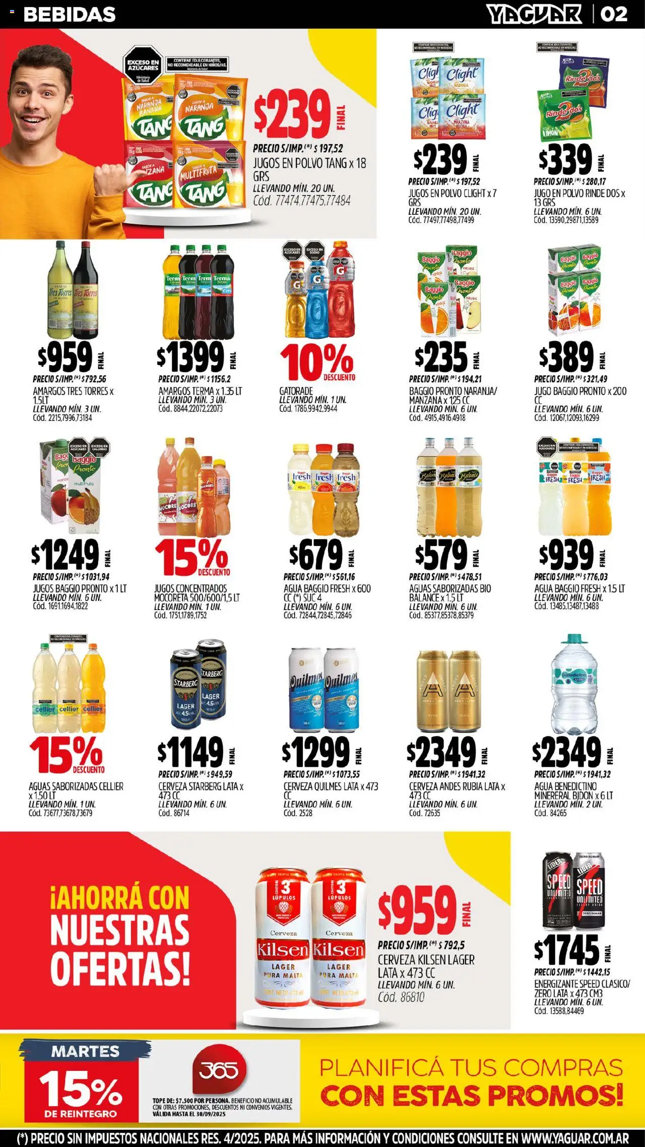 Yaguar - Moreno │ válido desde el 01.09.2025 | Página: 4 | Productos: Banana, Polvo, Limón, Cerveza