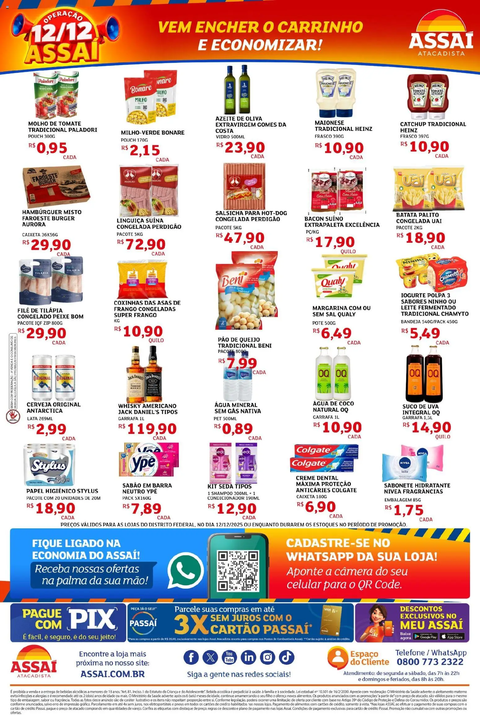 Assaí Atacadista Folheto - válido de 12.12.2025 | Página: 2 | Produtos: Condicionador, Sabão, Salsicha, Leite fermentado