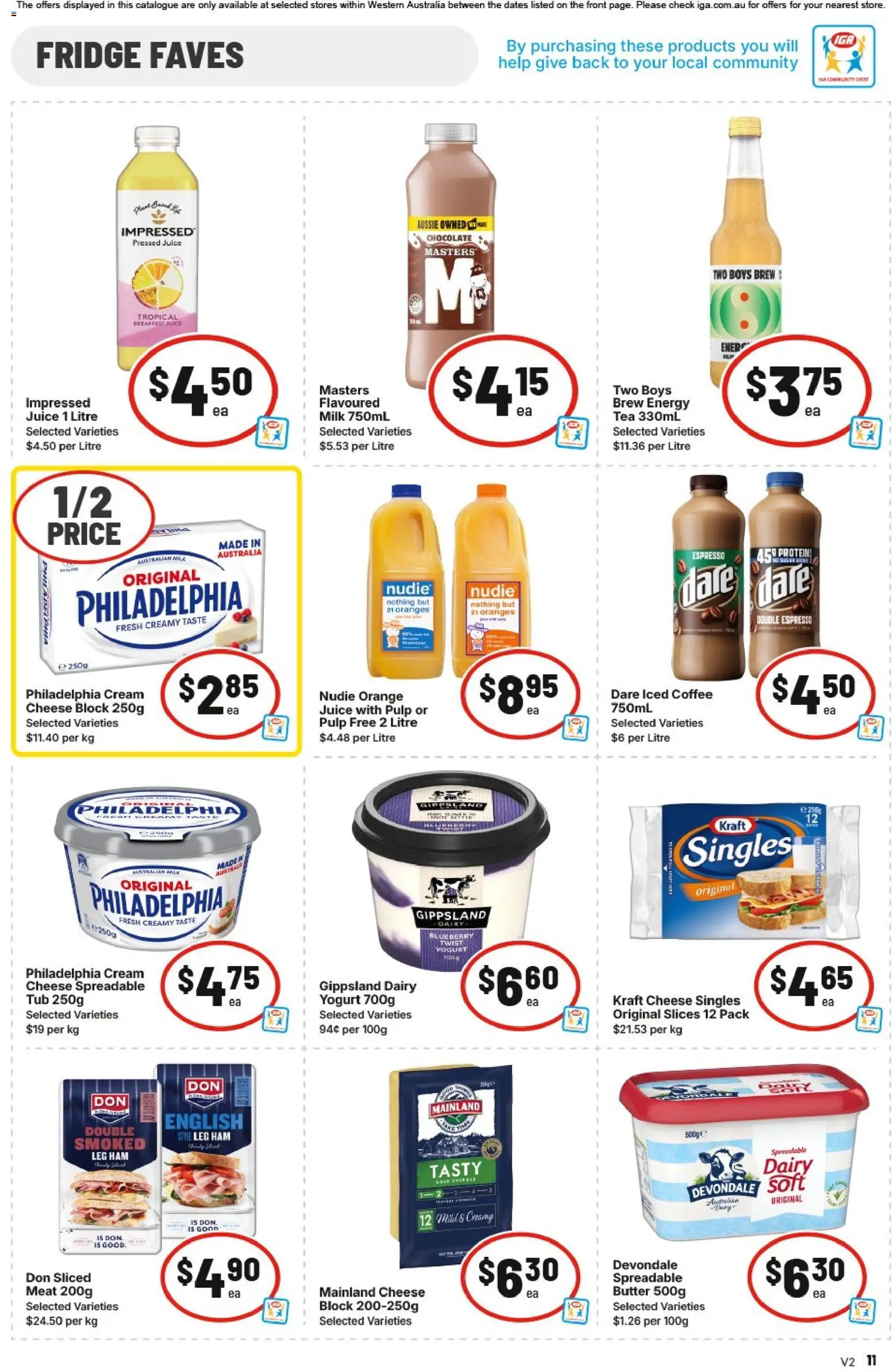 IGA catalogue - valid from 28.01.2026 | Page: 11 | Products: Cheese, Chocolate, Oranges, Tea