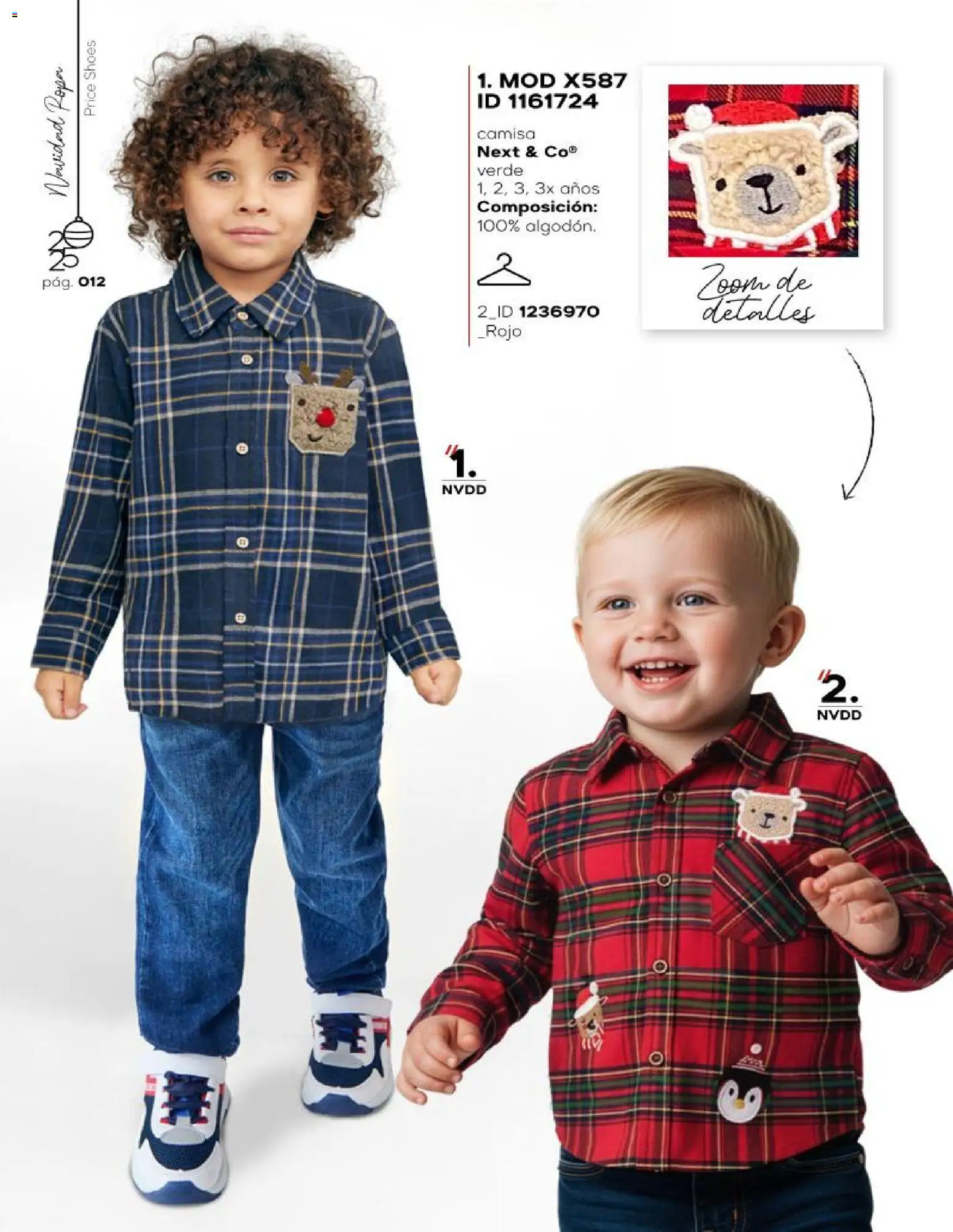 Nuevas ofertas de Price Shoes válidas en toda la República Mexicana desde el 16.11.2025. ¡Encuentra las mejores ofertas en Price Shoes catálogo Navidad Ropa! | Página: 12 | Productos: Camisa, Ropa