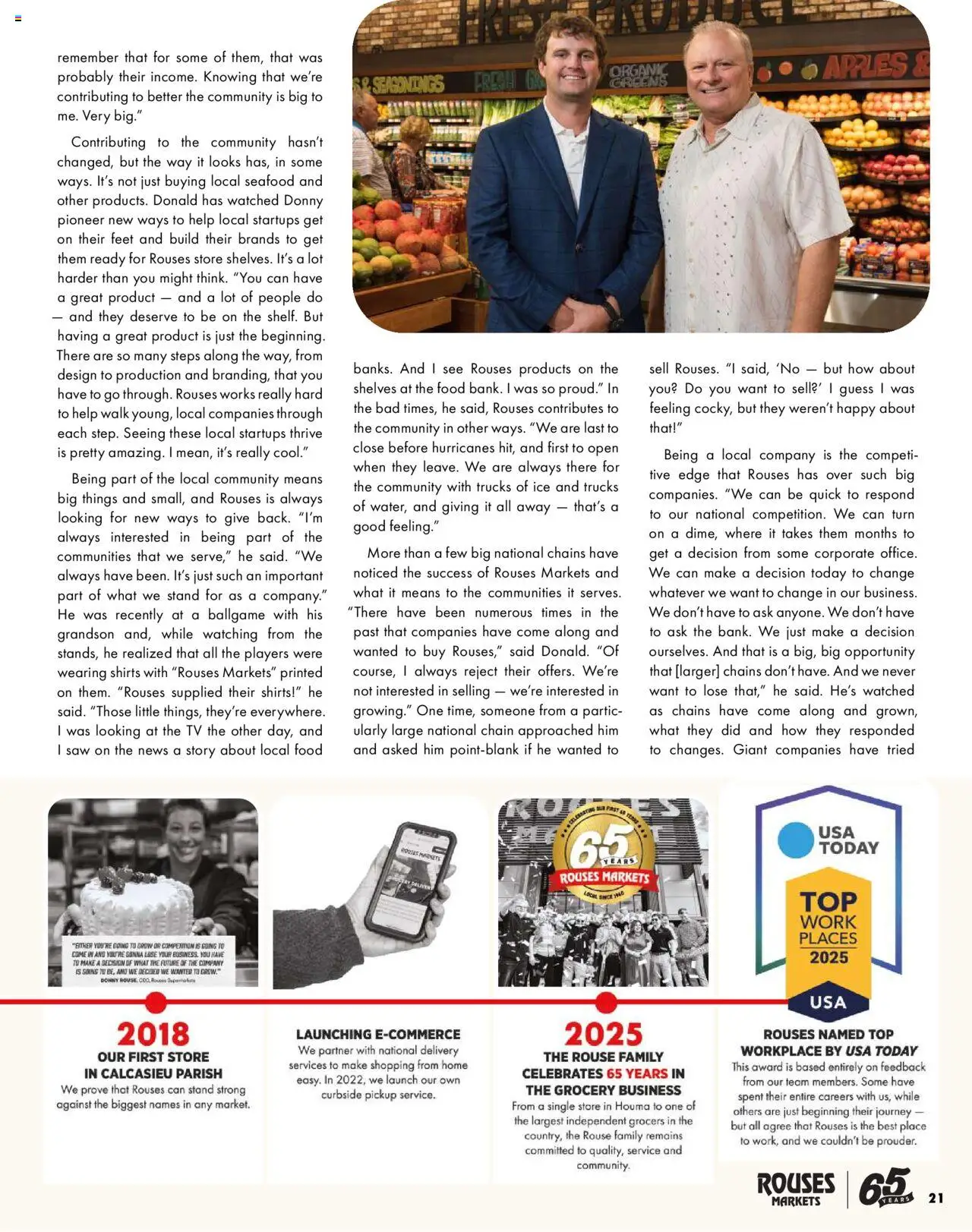 Rouses Magazine Summer 2025 - valid from 01.09.2025 | Page: 23 | Products: Saw, Apples, Seafood, Tv