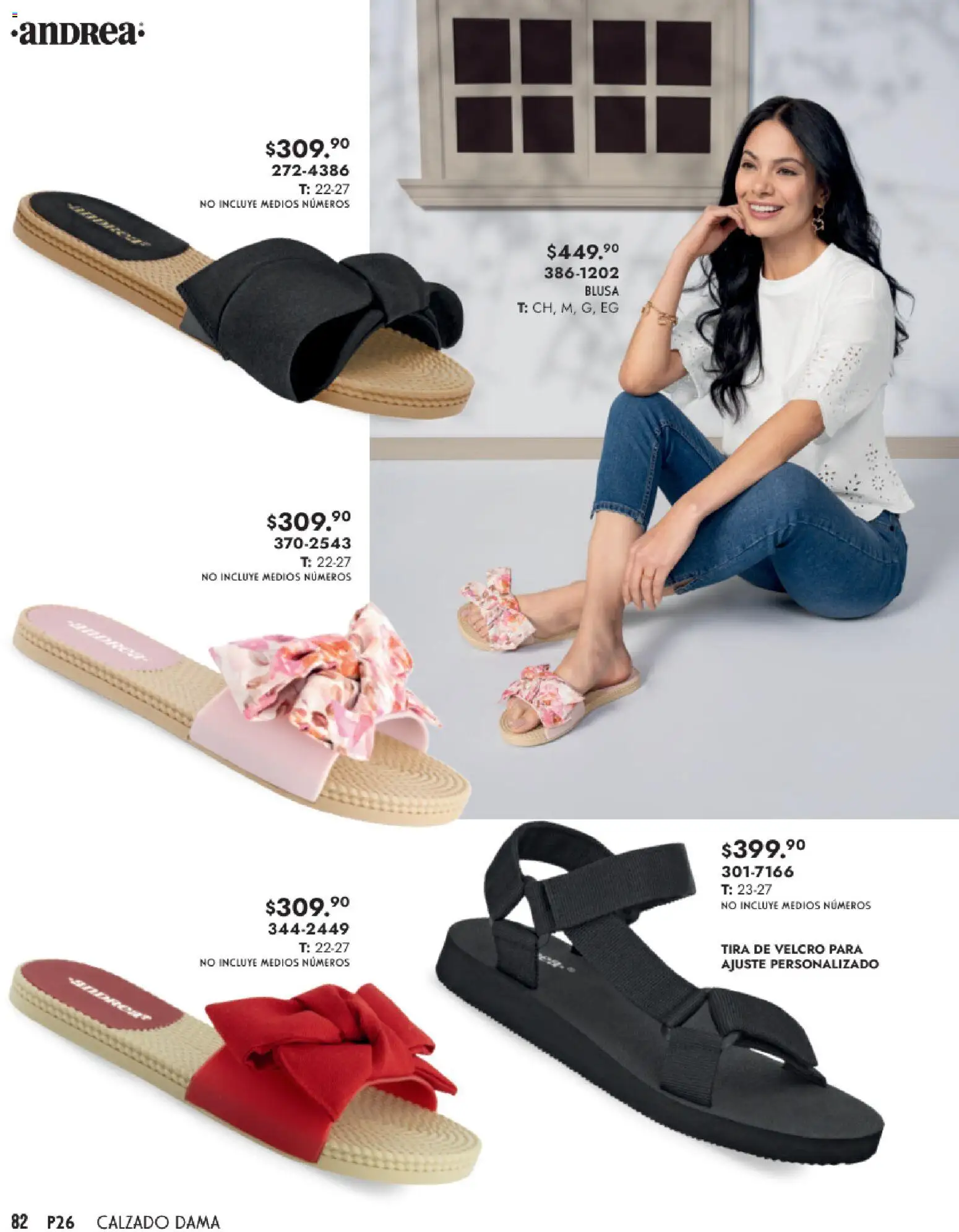 Nuevas ofertas de Andrea válidas en toda la República Mexicana desde el 25.01.2026. ¡Encuentra las mejores ofertas en Andrea catálogo Calzado Dama! | Página: 82 | Productos: Blusa