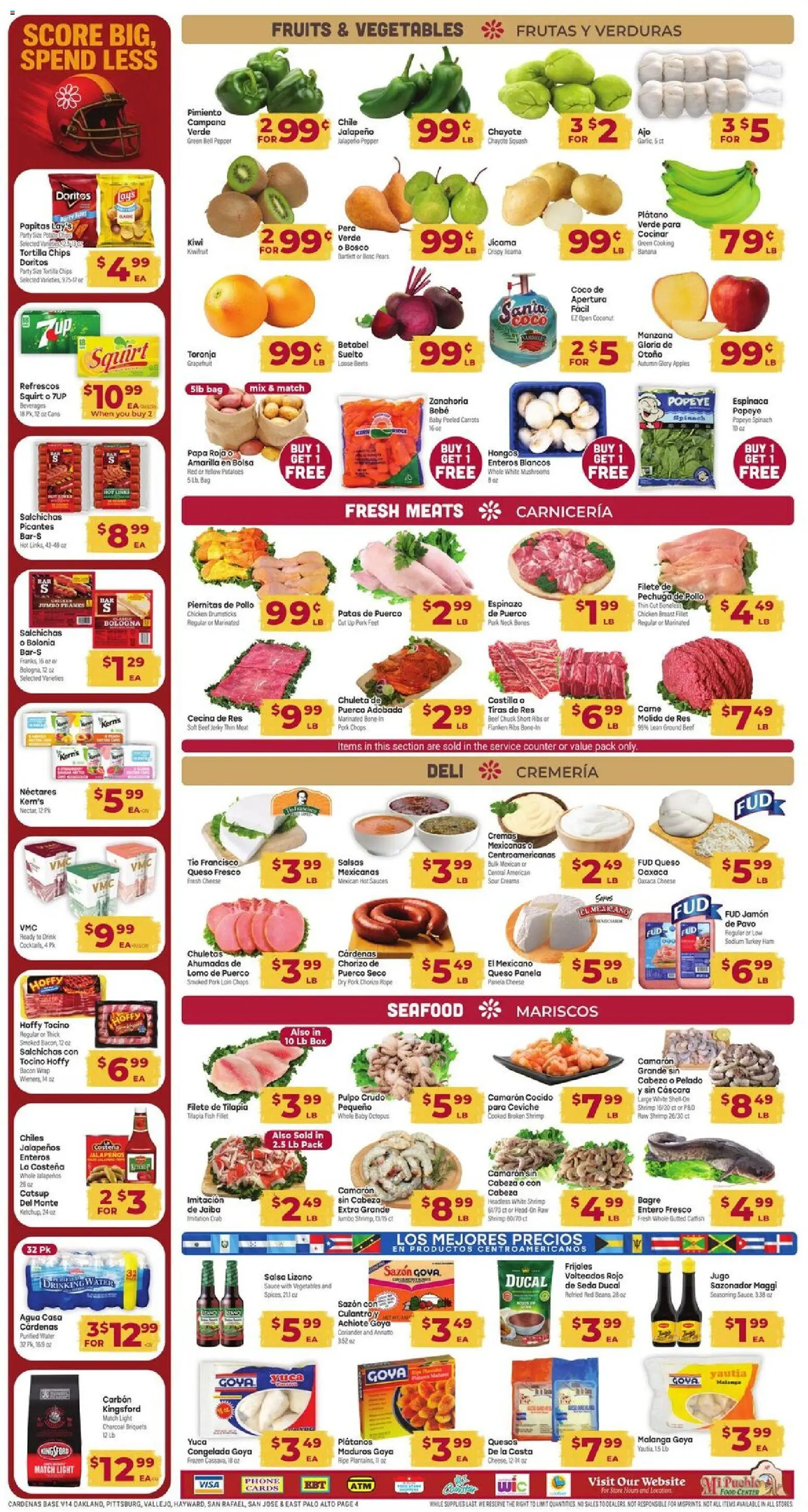 Cardenas Weekly Ad - valid from 07.01.2026 | Page: 4 | Products: Cheese, Apples, Kiwi, Pepper