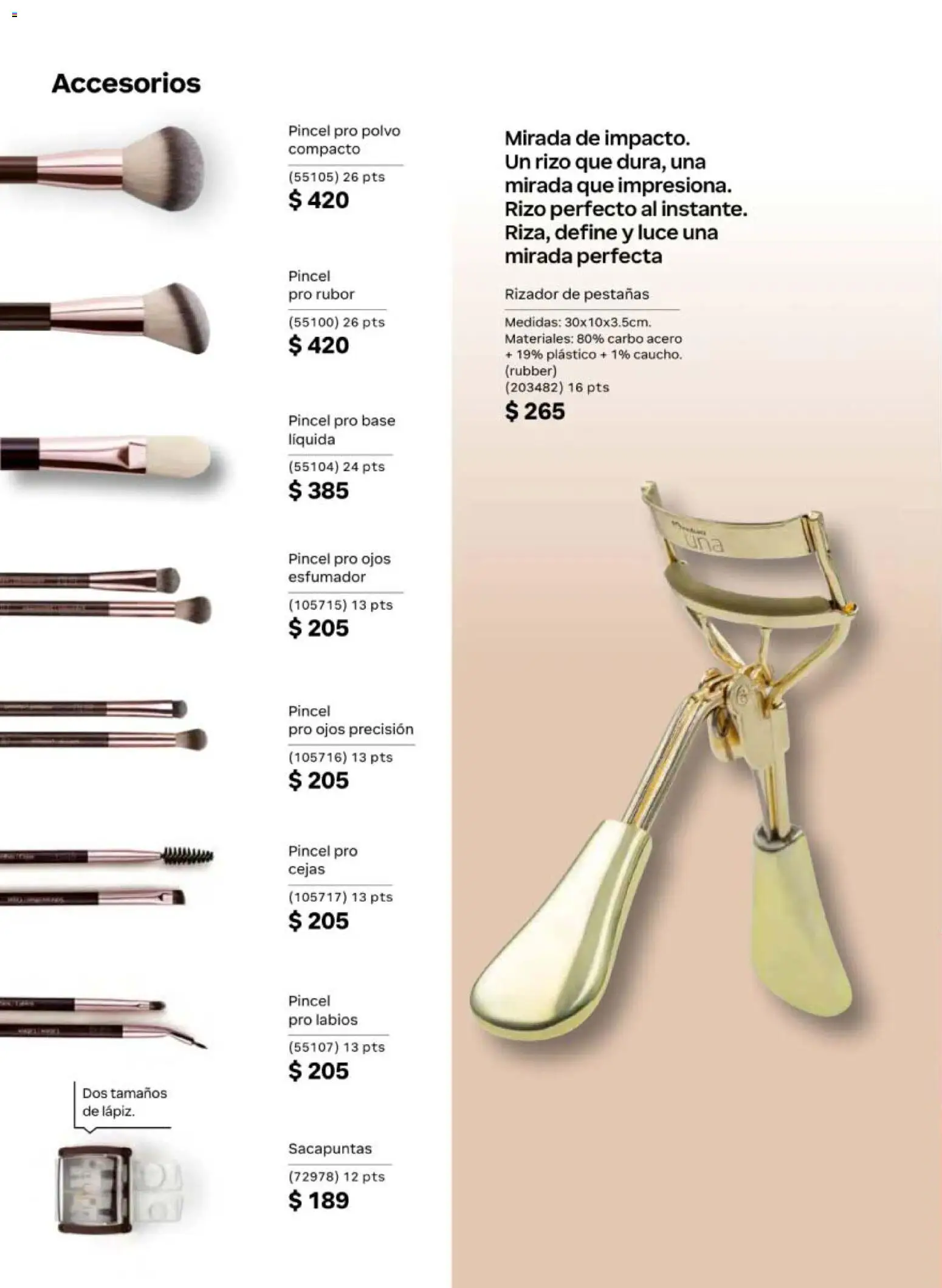 Nuevas ofertas de Natura válidas en toda la República Mexicana desde el 08.05.2026. ¡Encuentra las mejores ofertas en Natura campaña 8 2026! | Página: 72 | Productos: Pincel, Sacapuntas, Rizador, Polvo