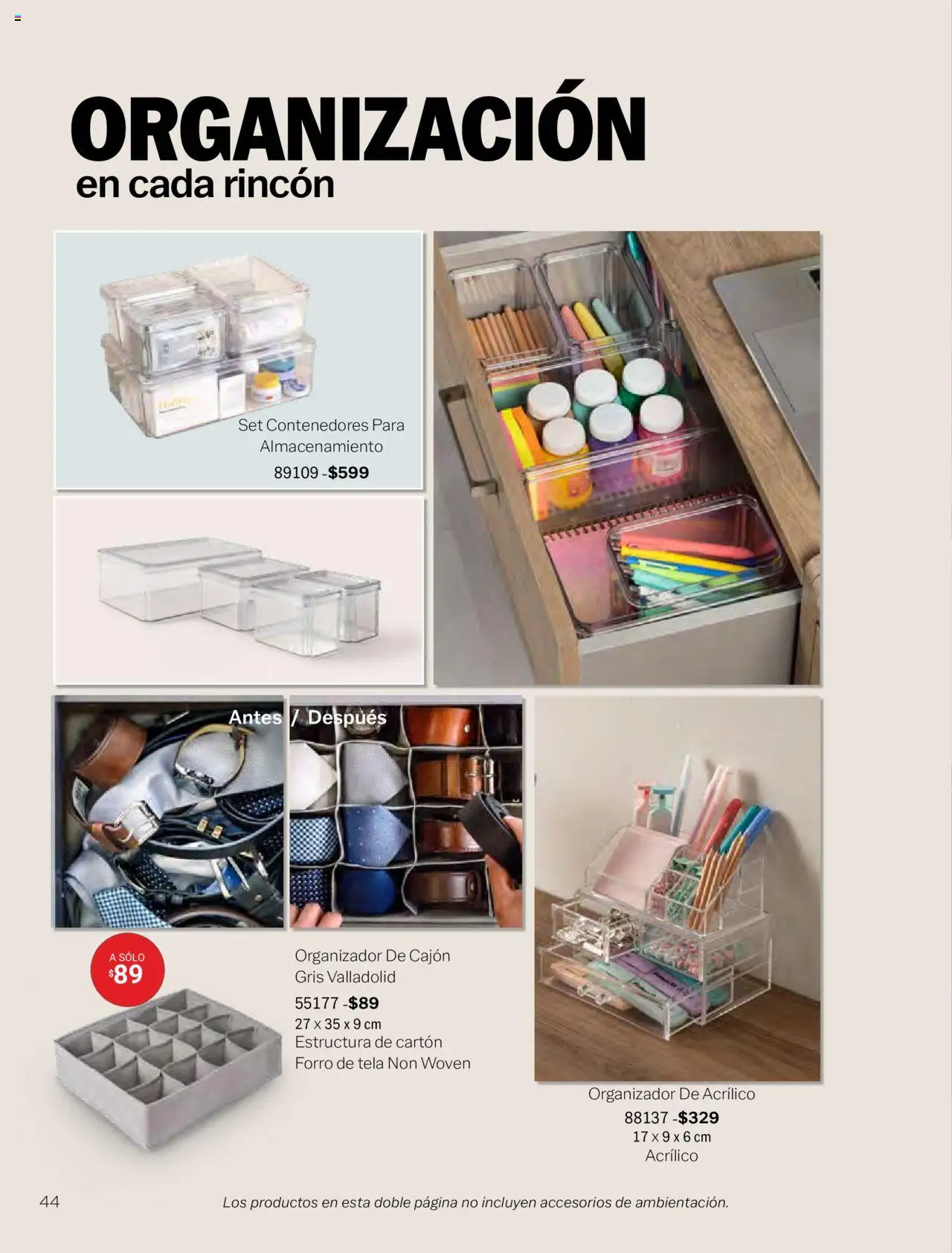 Nuevas ofertas de Vianney válidas en toda la República Mexicana desde el 09.09.2024. ¡Encuentra las mejores ofertas en Vianney catálogo - Biasi! | Página: 46 | Productos: Organizador
